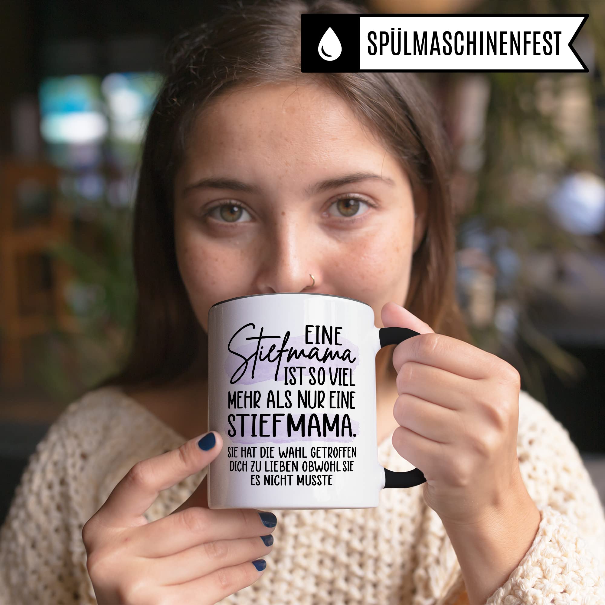 Tasse Stiefmutter Geschenk, Eine Stiefmama ist so viel mehr als nur eine Stiefmama Geschenkidee Kaffee-Becher Tasse mit Spruch Kaffeetasse Stiefmutter Ziehmutter