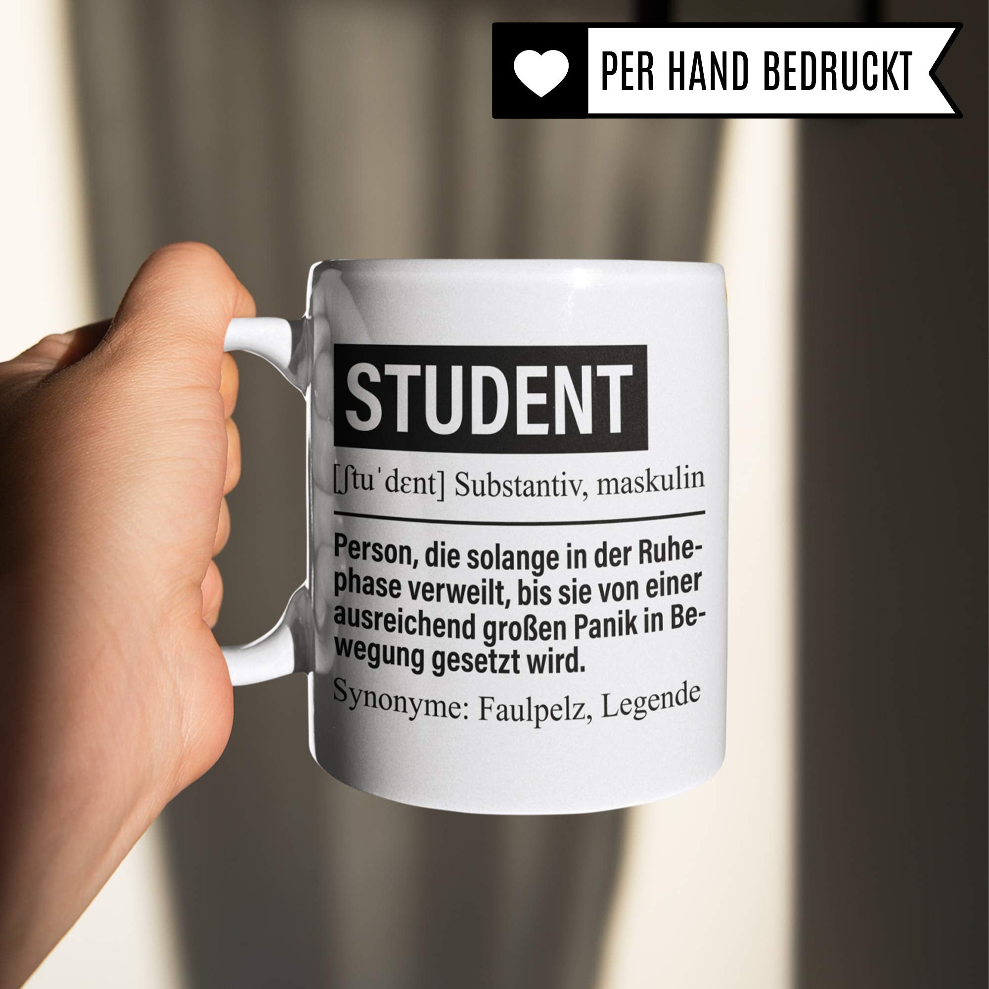 Pagma Druck Studium Geschenk, Tasse Student, Anfang Studieren Uni Becher Geschenkidee, Ersti Kaffeetasse für Studenten & Studentin Universität Studienbeginn Beginn Kaffeebecher