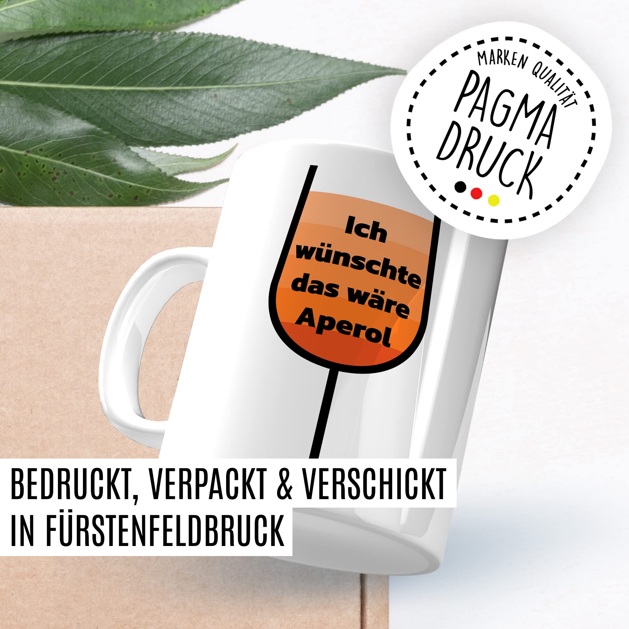 Aperol Tasse Sommer Geschenk Kaffeetasse mit lustigen Spruch Pfeil und Frauen Geschenkidee Spritzer Kaffeebecher Teetasse