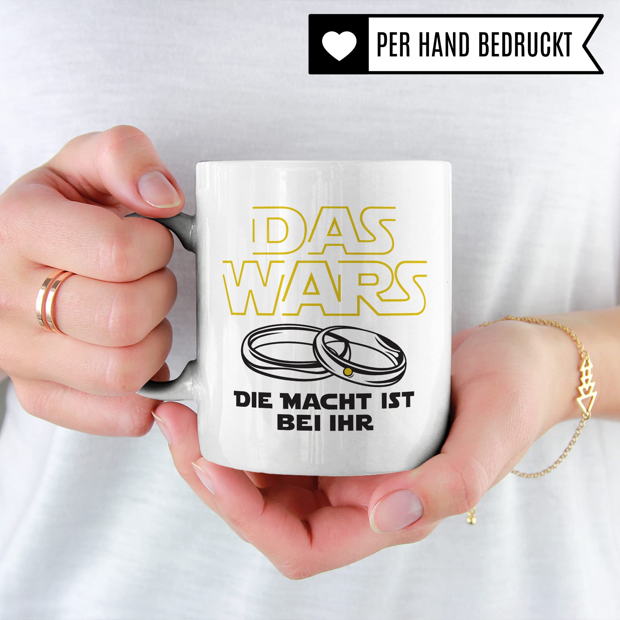 Tasse Ehemann lustig mit Spruch Geschenk Hochzeit Kaffeetasse Kaffee-Becher Hochzeits-Paar Geschenkidee Trauung Hochzeitsgeschenk Brautpaar Verlobungsgeschenk schwarzer Humor