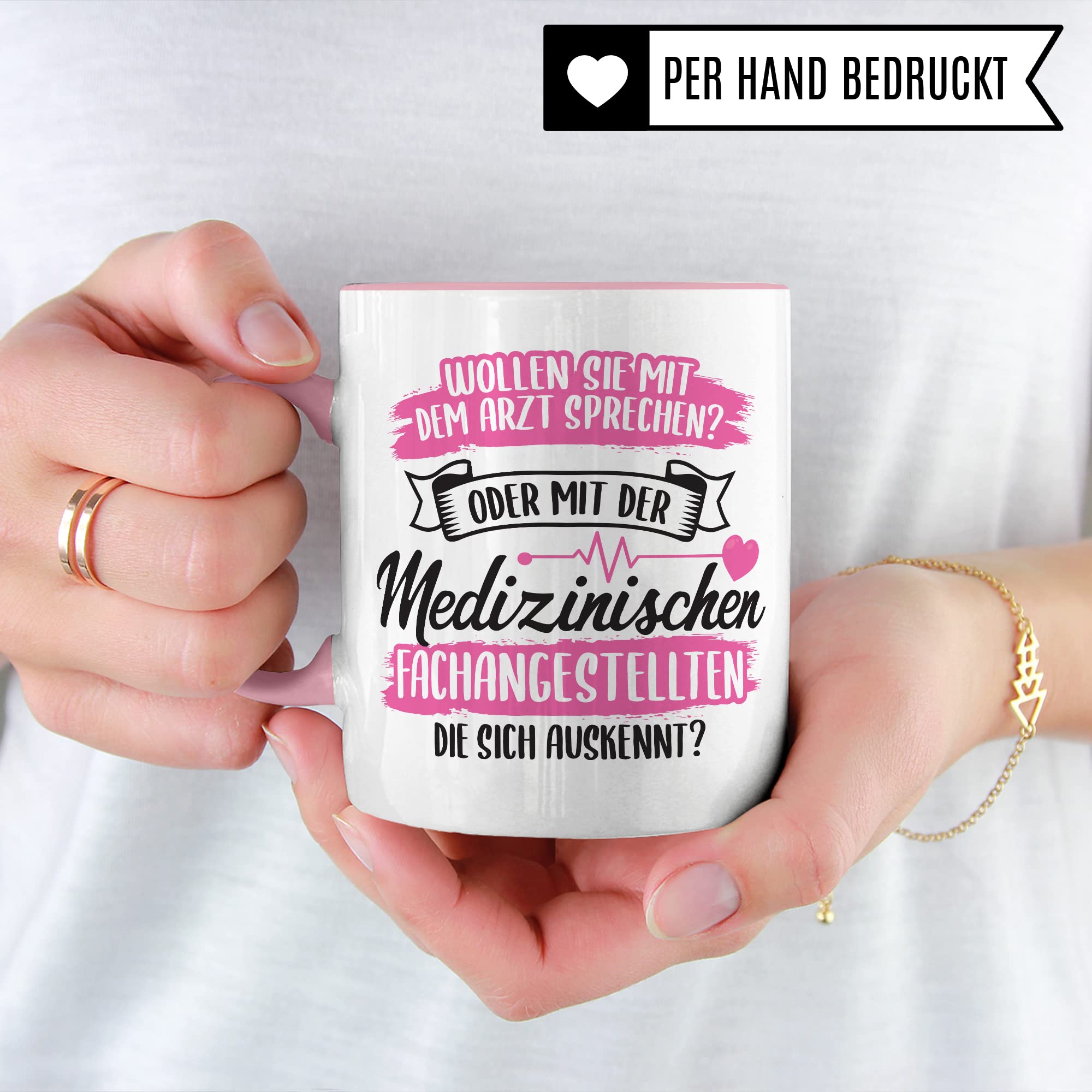 MFA Tasse - Geschenk für Medizinischen Fachangestellte die sich auskennt - Krankenschwester Arzthelferin Medizinische Fachangestellte Kaffee-Becher