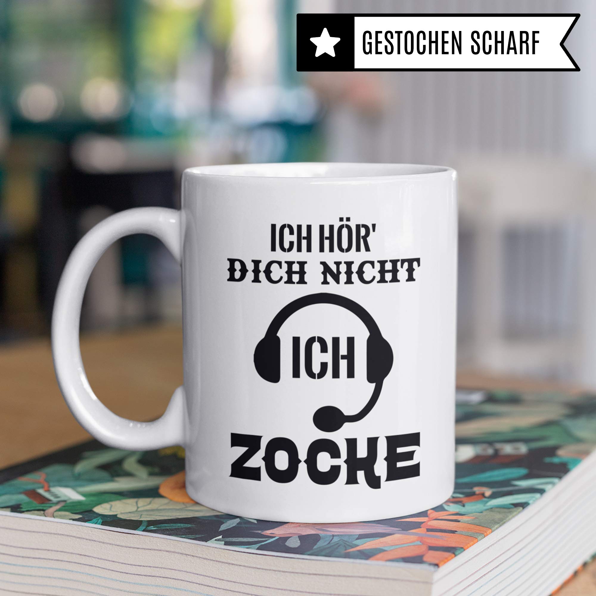 Pagma Druck Gamer Tasse, Zocker Geschenke Spruch: Ich hör Dich Nicht Ich zocke, Kaffeetasse Gaming Zocken Computerspiele Konsole, Controller PC Computerspielen Becher, Computer Gaming Tasse lustig