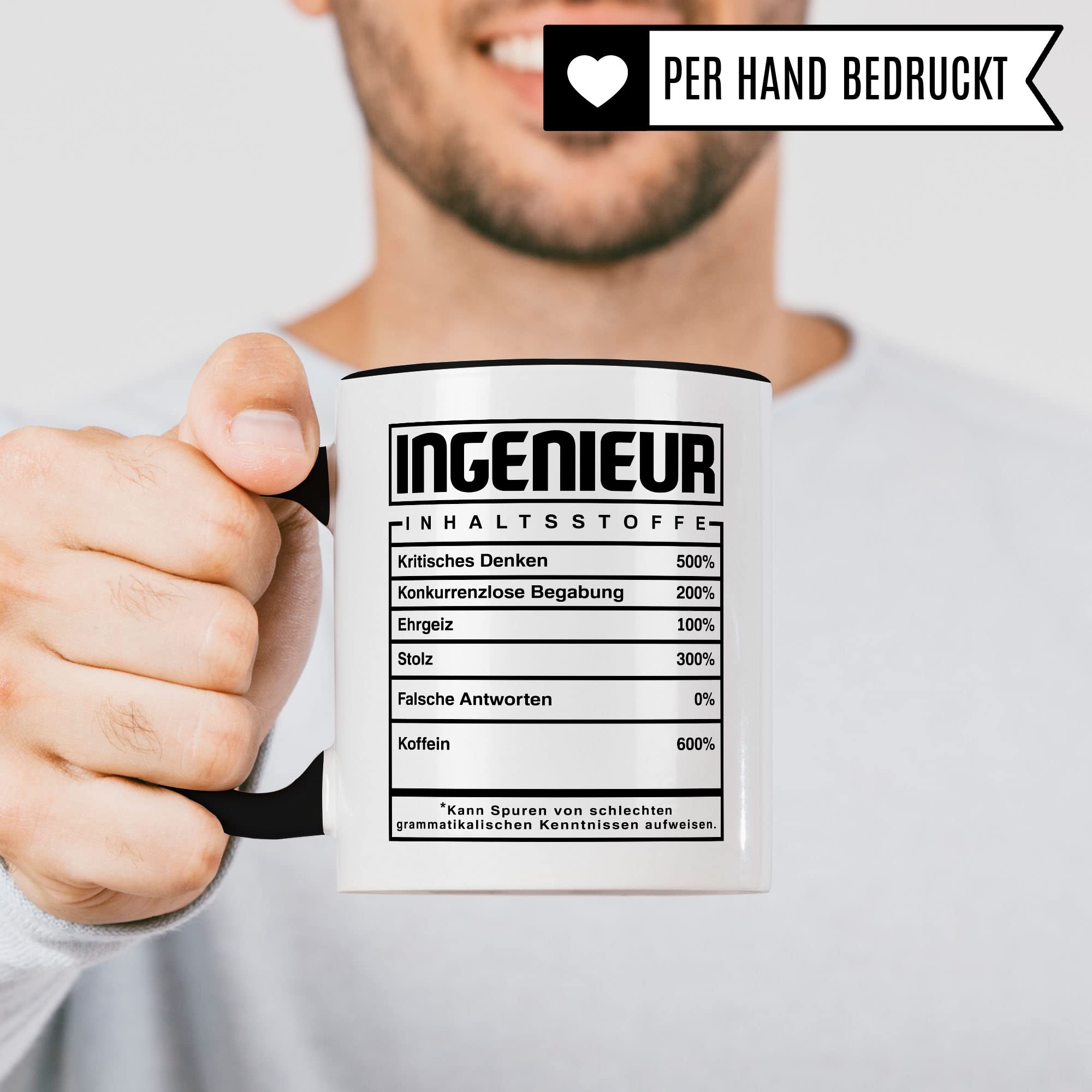 Ingenieur Tasse Geschenkidee Kaffeetasse Humor Witz Geschenk für Ingenieurberufe Kaffeebecher Kfz IngenieurBecher