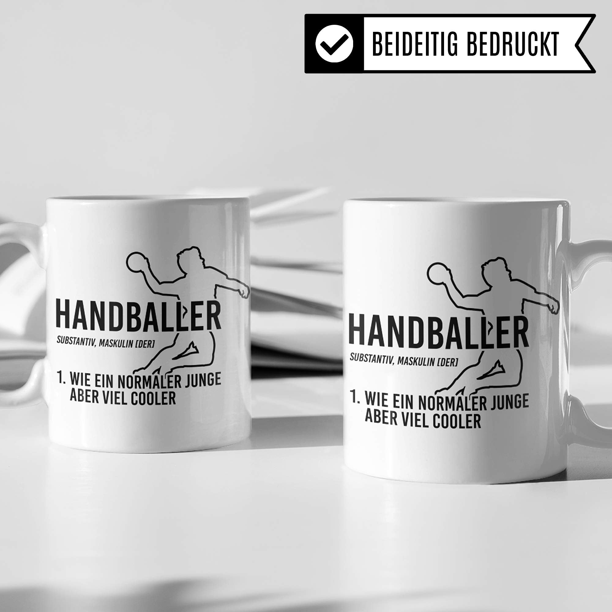 Handballer Tasse, Handball Geschenke für Jungs, Handball Geschenkidee Spruch, Handballspieler Kaffeetasse Handballverein Handballmannschaft Jungen Becher