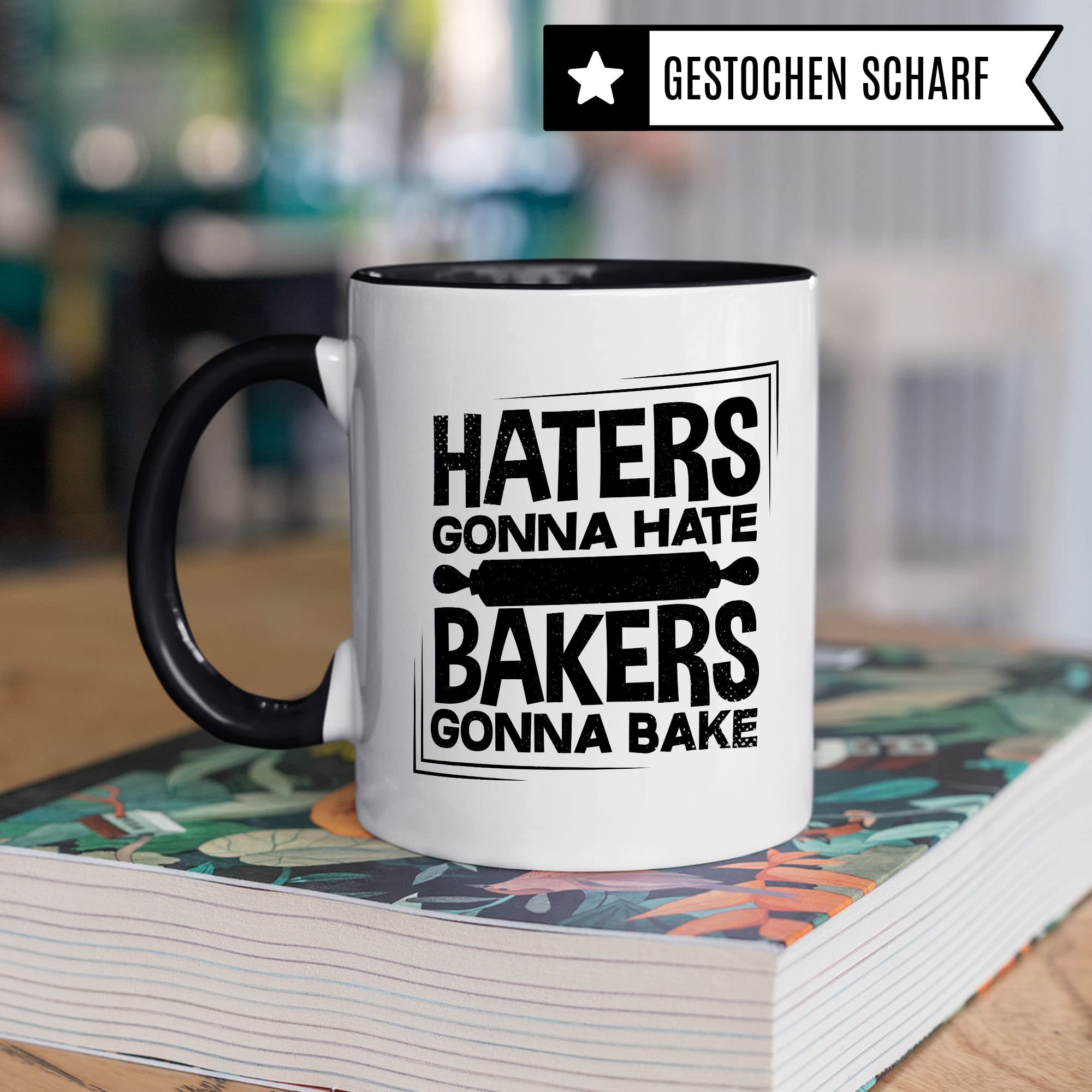 Bäcker Tasse Geschenkidee Backen Kaffeetasse Humor Witz Geschenk für Bäckerin Kaffeebecher Backstube Becher