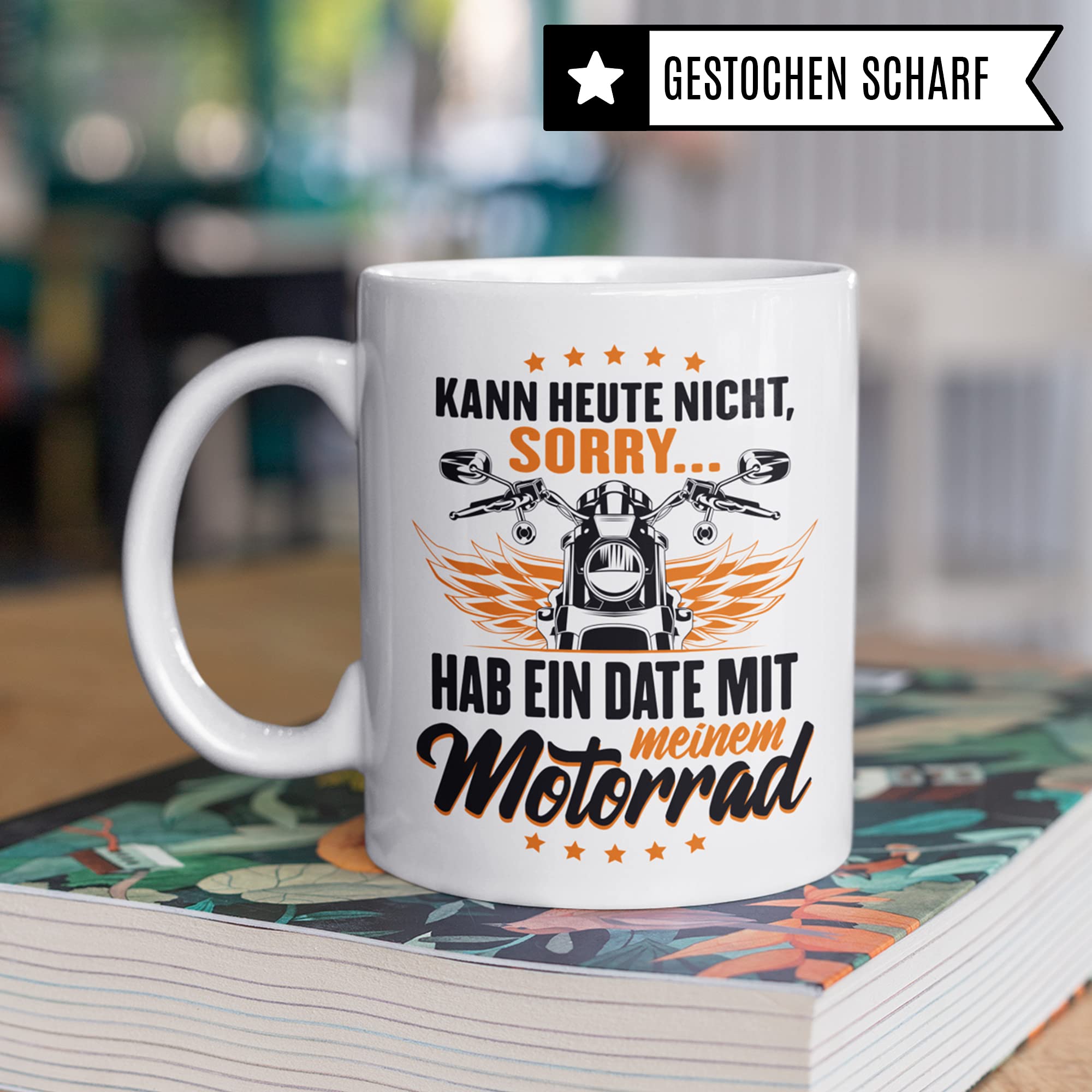 Motorrad Tasse - Geschenk für Motorradfahrer, Motorradfans & Motorradliebhaber Männer Frauen - Kaffeetasse Kaffee Motorrad Bike Motorradfahren Geschenkidee Biker