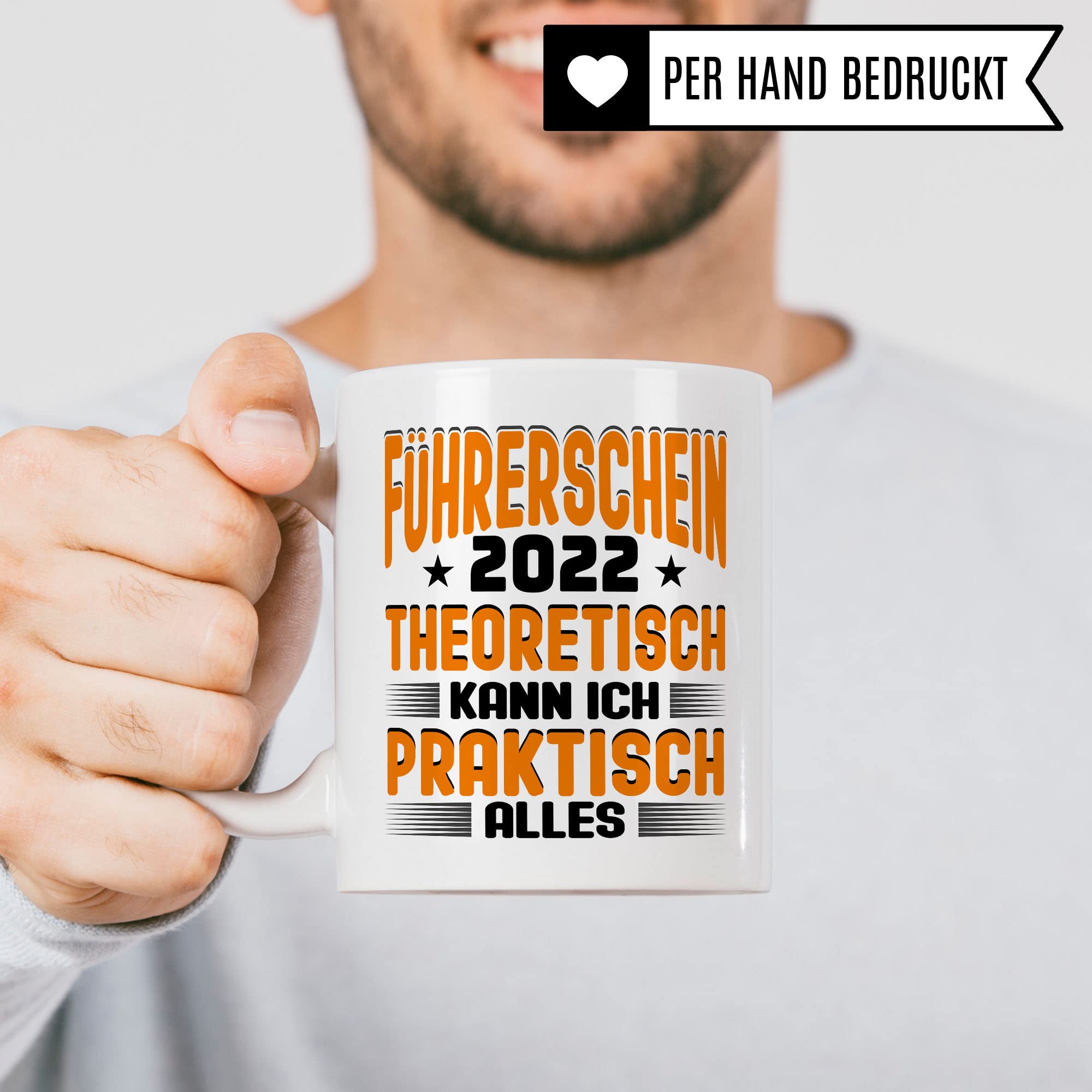 Tasse Führerschein bestanden Geschenk Fahrprüfung Kaffee-Becher für Jungen & Mädchen