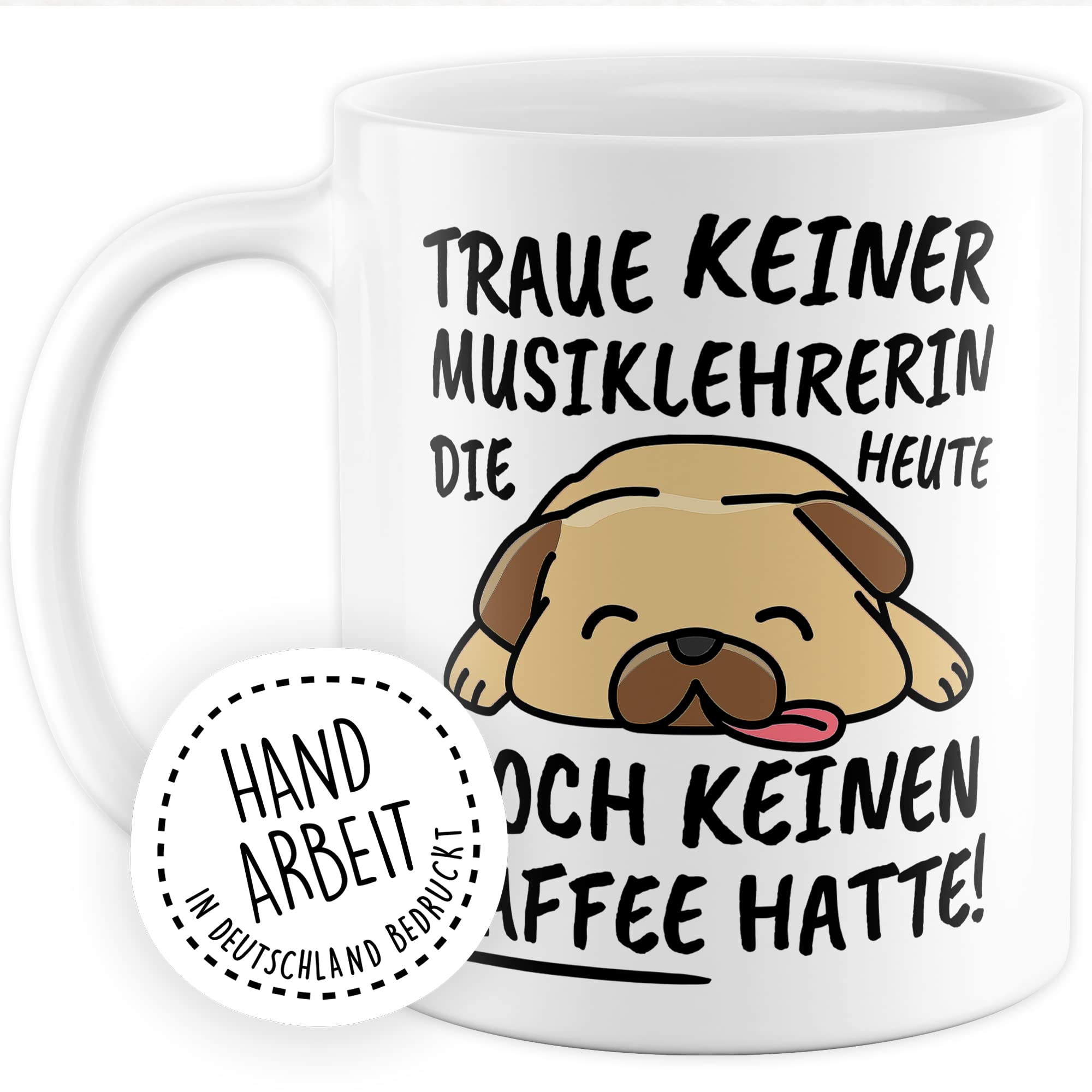 Tasse Musiklehrerin lustig Musiklehrerin Geschenk Beruf Spruch Kaffeebecher Musiklehrerinnen Geschenkidee Musik Schule Unterricht Lehrerin Lehrende Schulfach Kaffee-Tasse Teetasse Becher