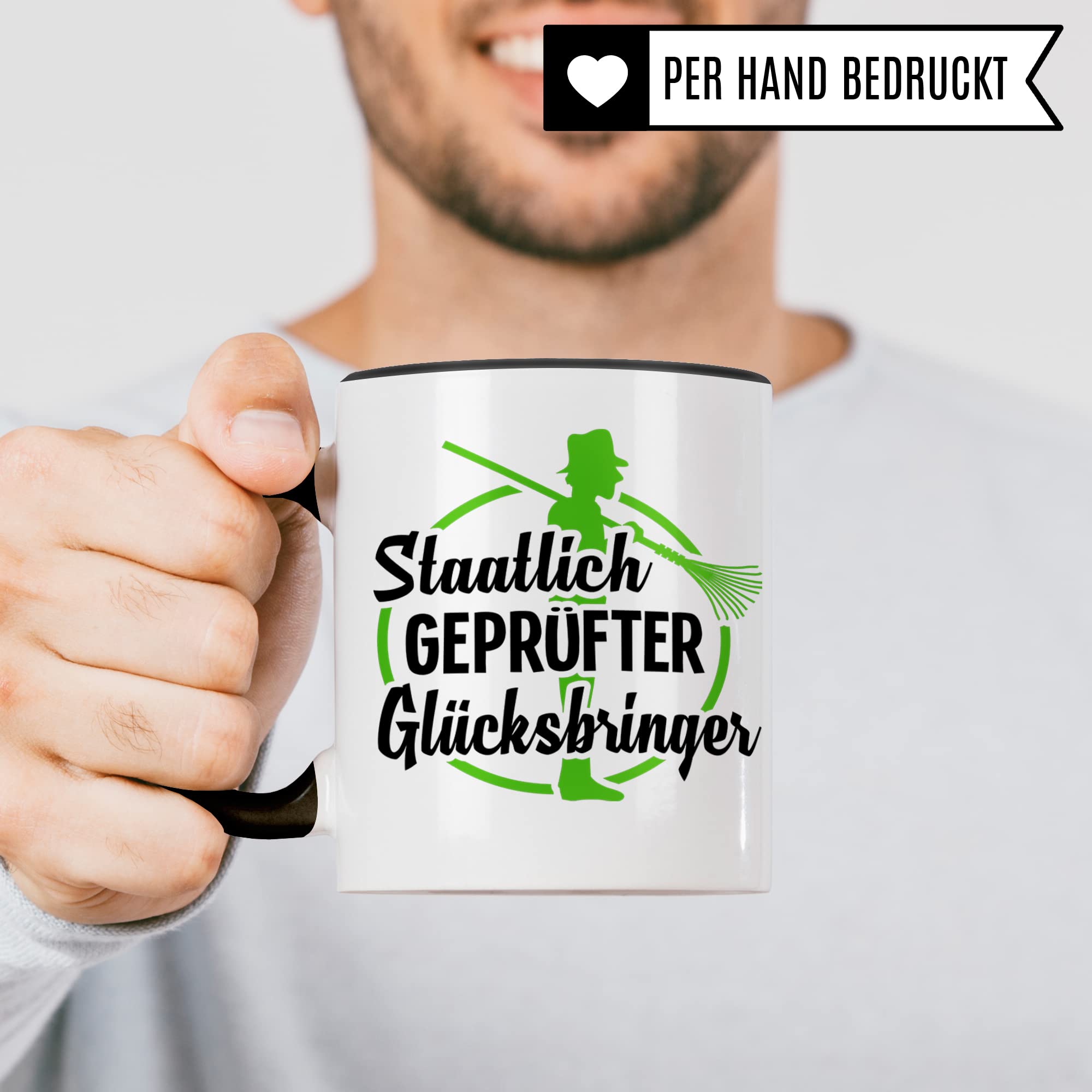 Kaminfeger Tasse Geschenkidee, Kaminkehrer Geschenk, Kaffeebecher mit Spruch lustig, Kaffeetasse Humor Witz Geschenkidee für Schornsteinfeger, Meister Teetasse