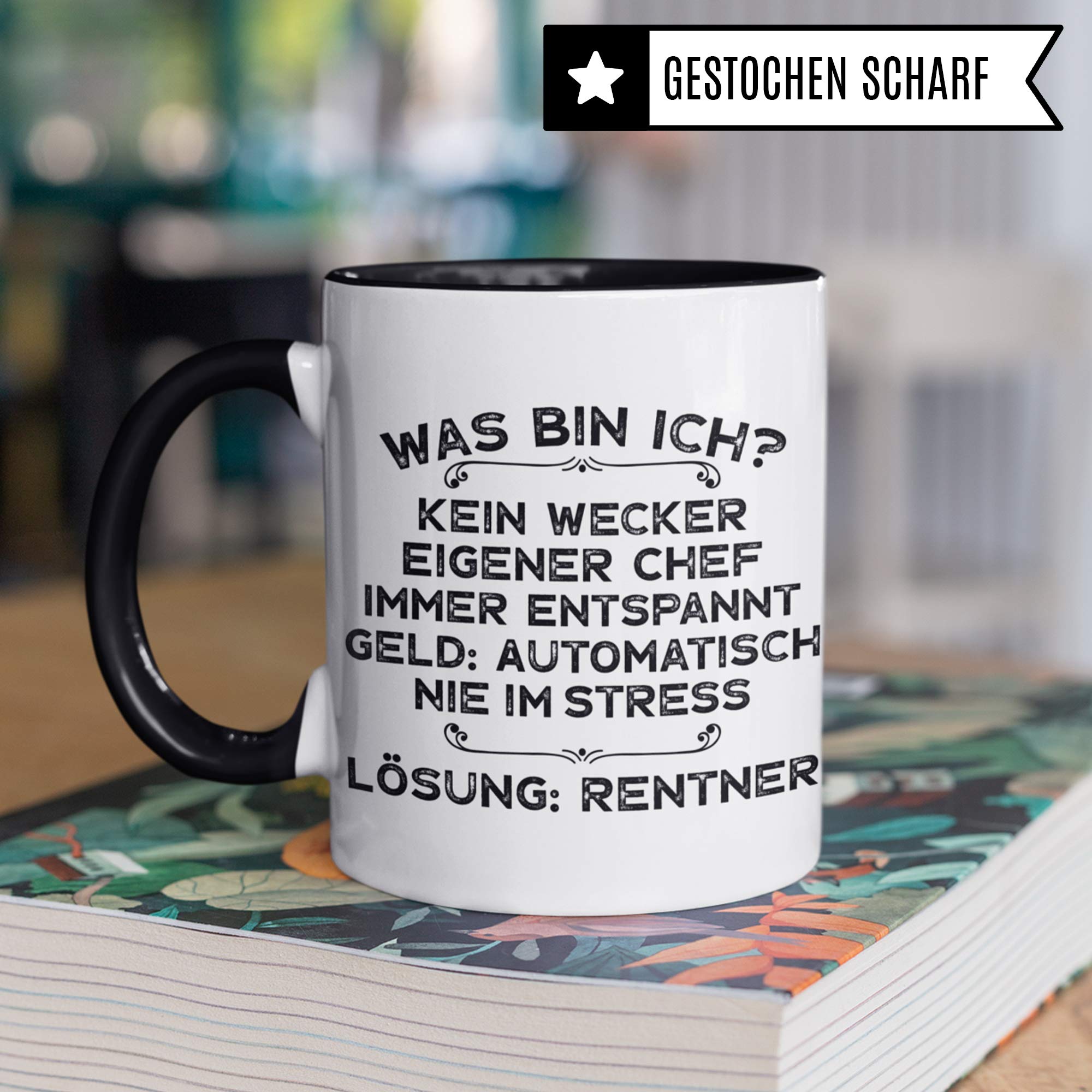 Pagma Druck Rentner Tasse, Renteneintritt Geschenk Kaffeetasse, Kaffeebecher Rentenbeginn Ruhestand Pension Rentnerin Spruch, Geschenke für die Rente Becher Mann & Frau