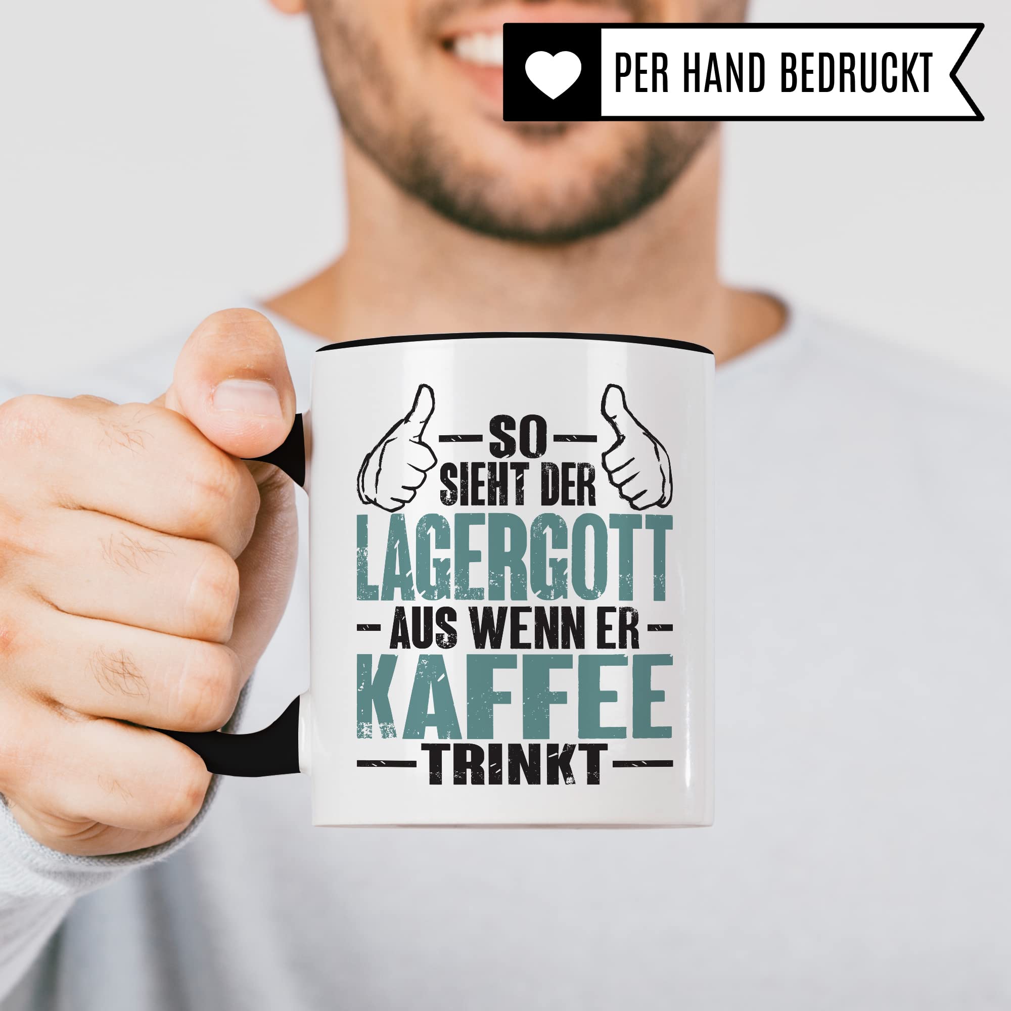 Tasse Lagerist Staplerfahrer Geschenk Gabelstaplerfahrer Kaffee-Tasse Humor Kaffeebecher Lagerarbeiter Geschenkidee Lagerlogistiker Kaffeetasse