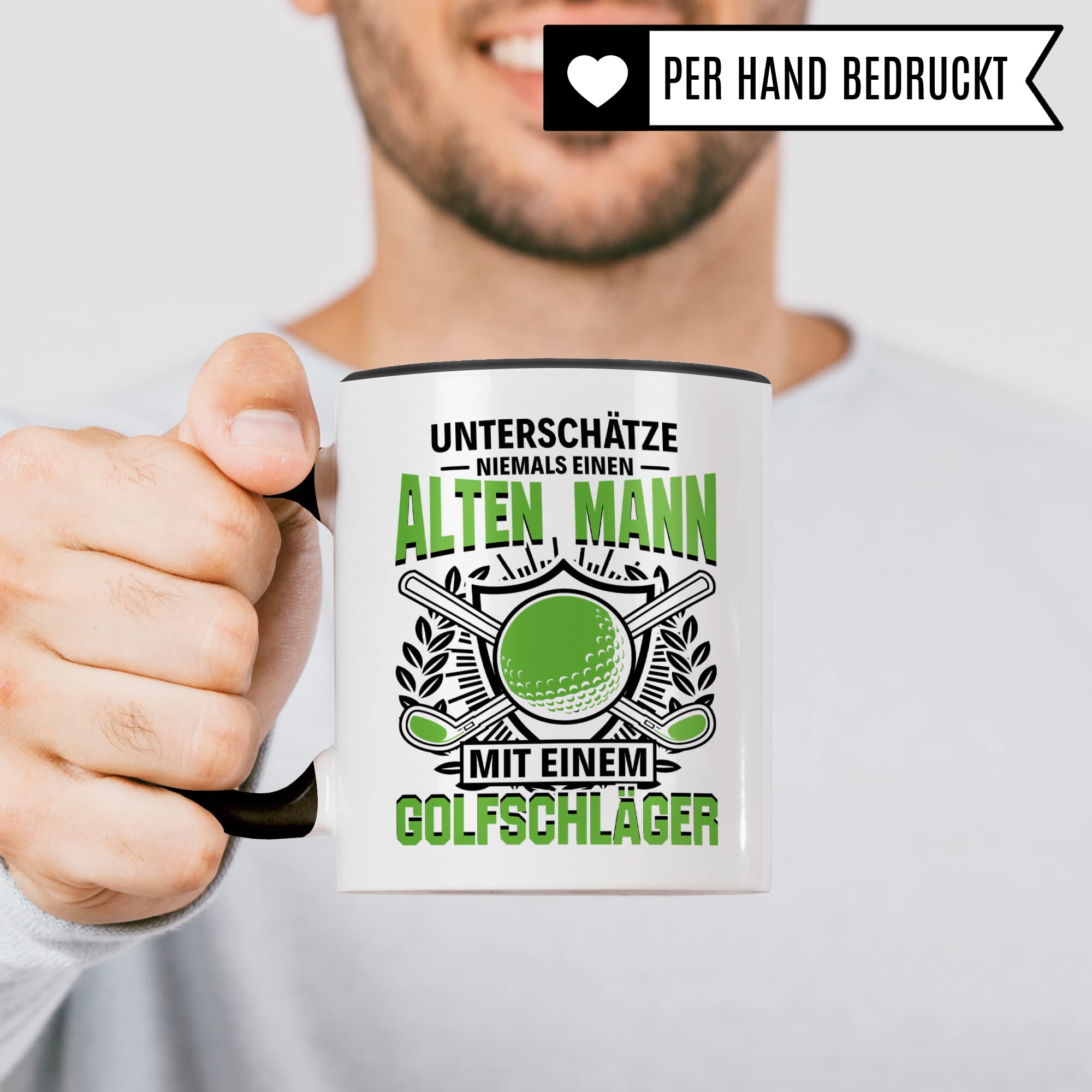 Golf Tasse, Golfer Opa Geschenk lustig, Rentner Geschenkidee, Tasse mit Golf Spruch lustig, Kaffeetasse Humor Witz Geschenk für Golfer, Kaffeebecher für Männer