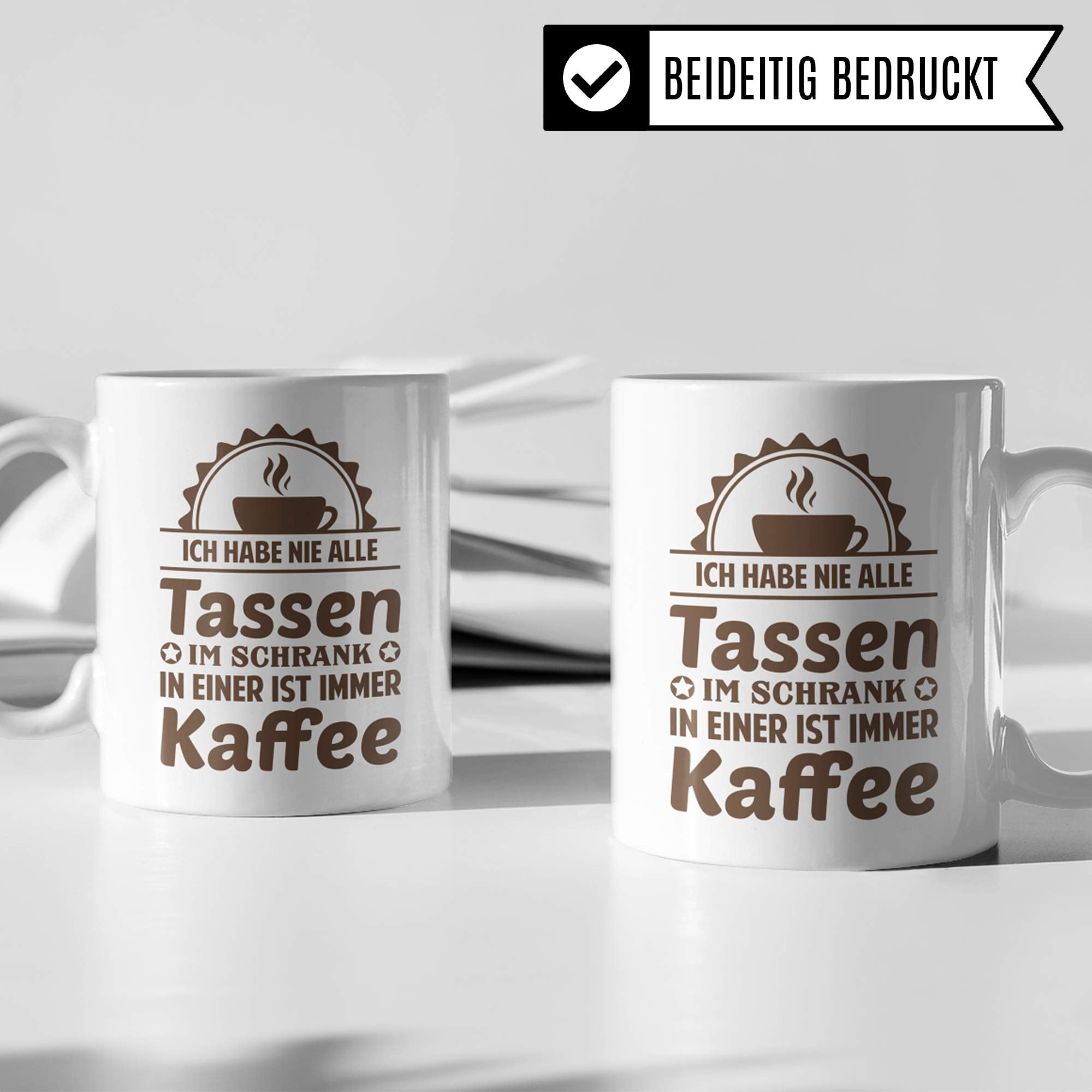 Geschenk Kaffeeliebhaber, Kaffee Tasse mit Spruch, Kaffeetasse Spruch lustig, Geschenkidee Kaffeebecher Kaffeetrinker, Becher Motiv Coffeee Witz