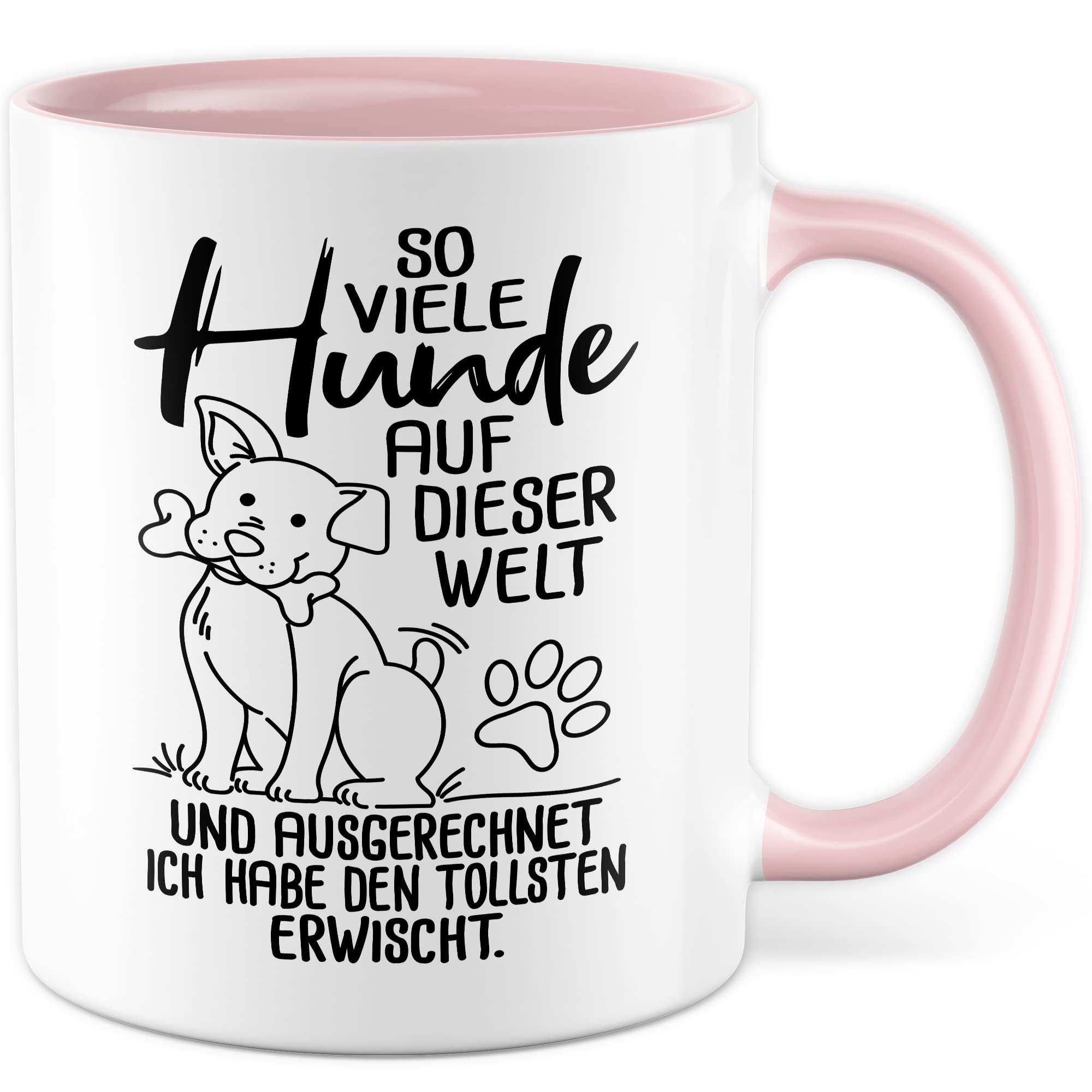 Tasse Hundebesitzer Geschenk, So viele Hunde auf dieser Welt Geschenkidee Hundehalter Kaffeetasse mit Spruch Kaffee-Becher Vierbeiner Tierfreund Hunde-Liebhaber Herrchen Frauchen