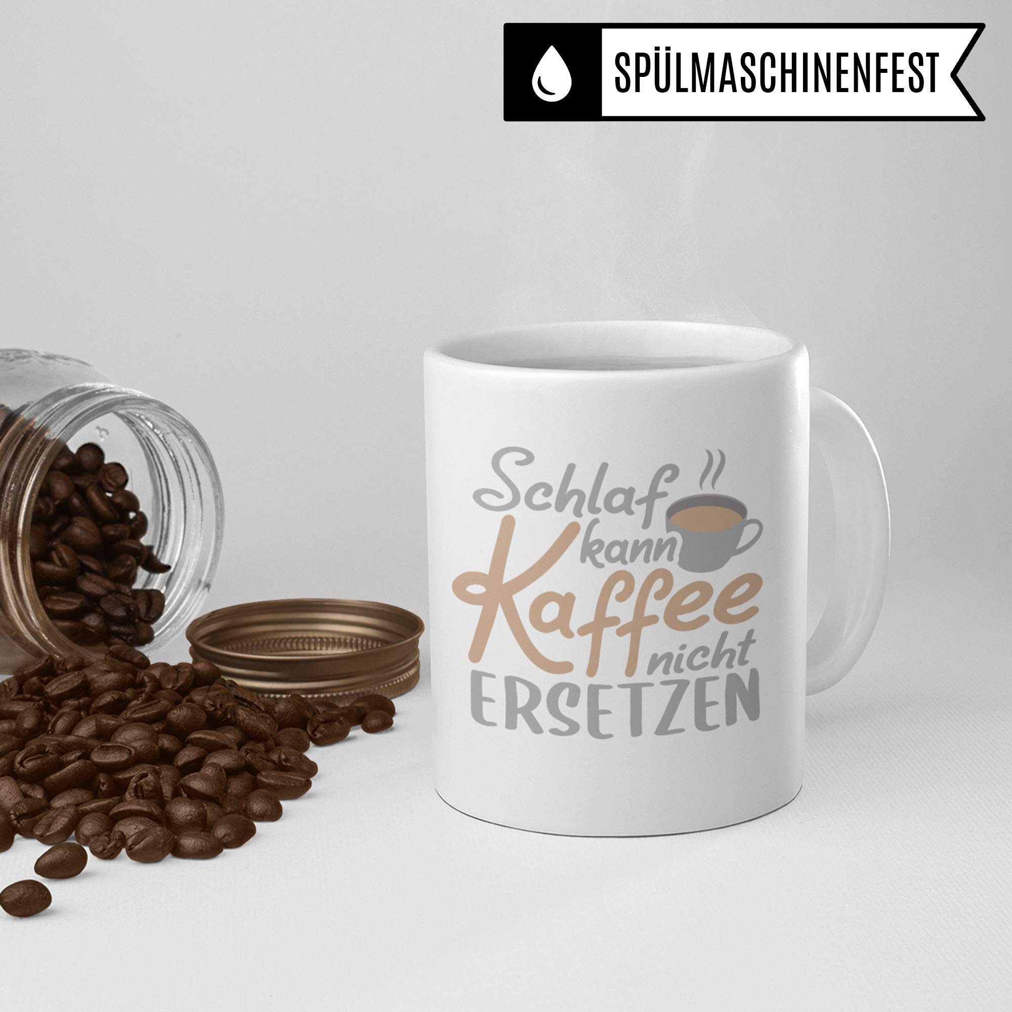 Tasse mit Spruch Kaffee, Kaffee Geschenk lustig, Kaffeetasse Spruch Geschenkidee, Morgenmuffel Koffein Büro lustig, Arbeit Kaffeeliebhaber Kaffeetrinker Kaffeebecher