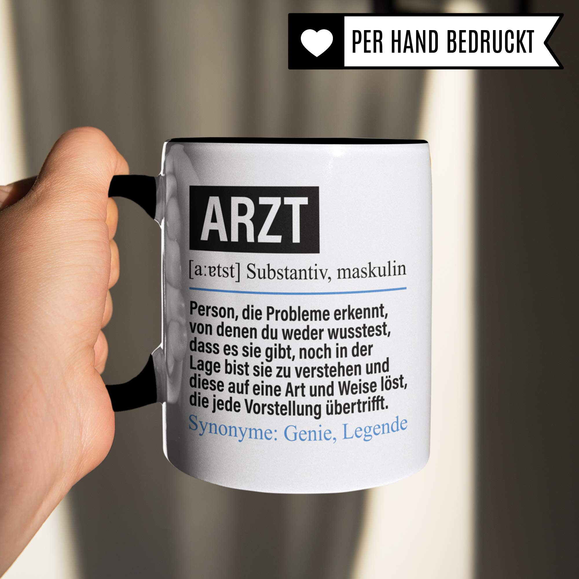 Pagma Druck Tasse Arzt lustig, Arzt Geschenk, Spruch Doktor Geschenkidee, Kaffeetasse Beruf Mediziner Facharzt Hausarzt Chefarzt Kaffeebecher Teetasse Ärzte Becher