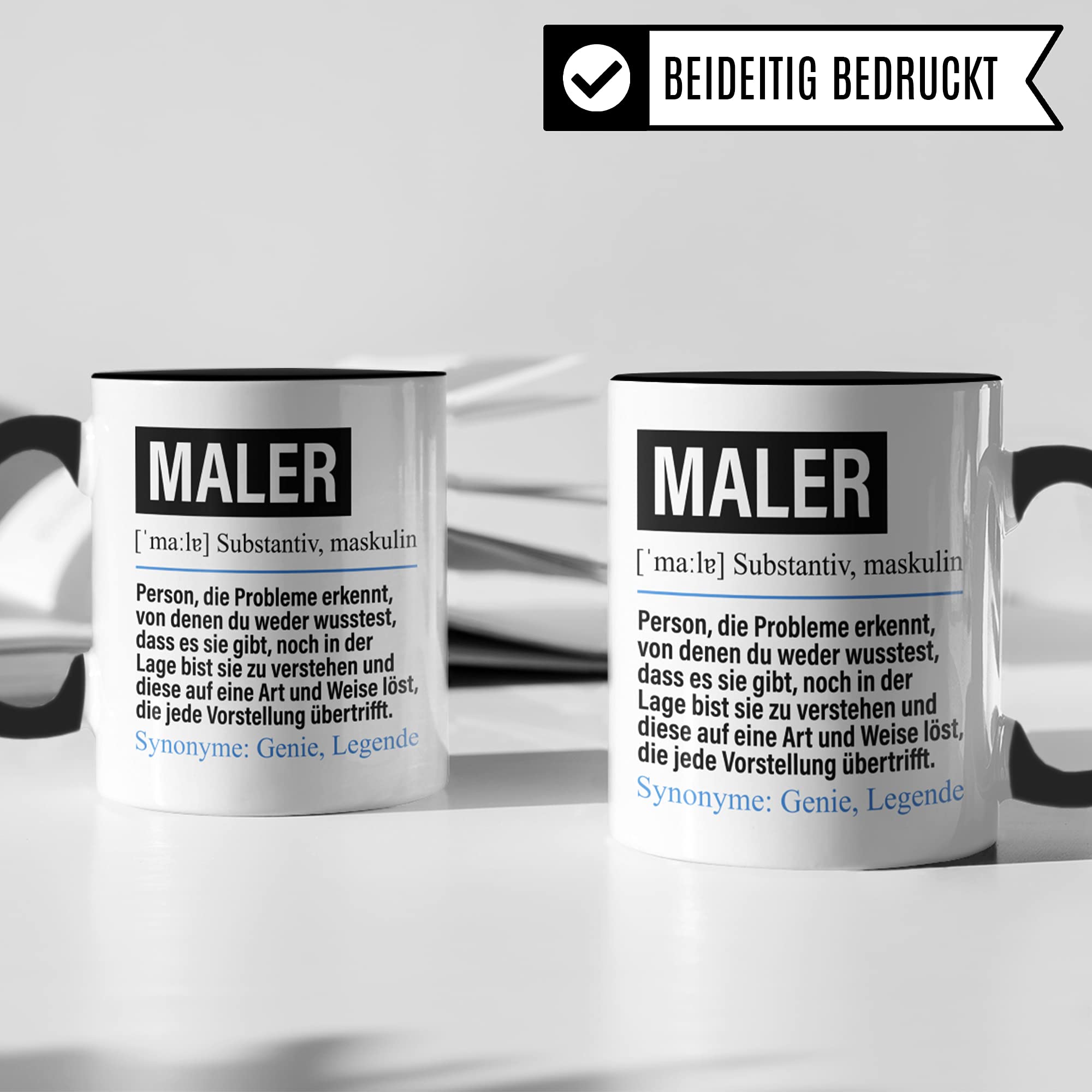 Maler Tasse lustig, Maler Geschenk Beruf, Spruch Malermeister Geschenkidee, Kaffeetasse Beruf Malerei Kaffeebecher Teetasse Becher