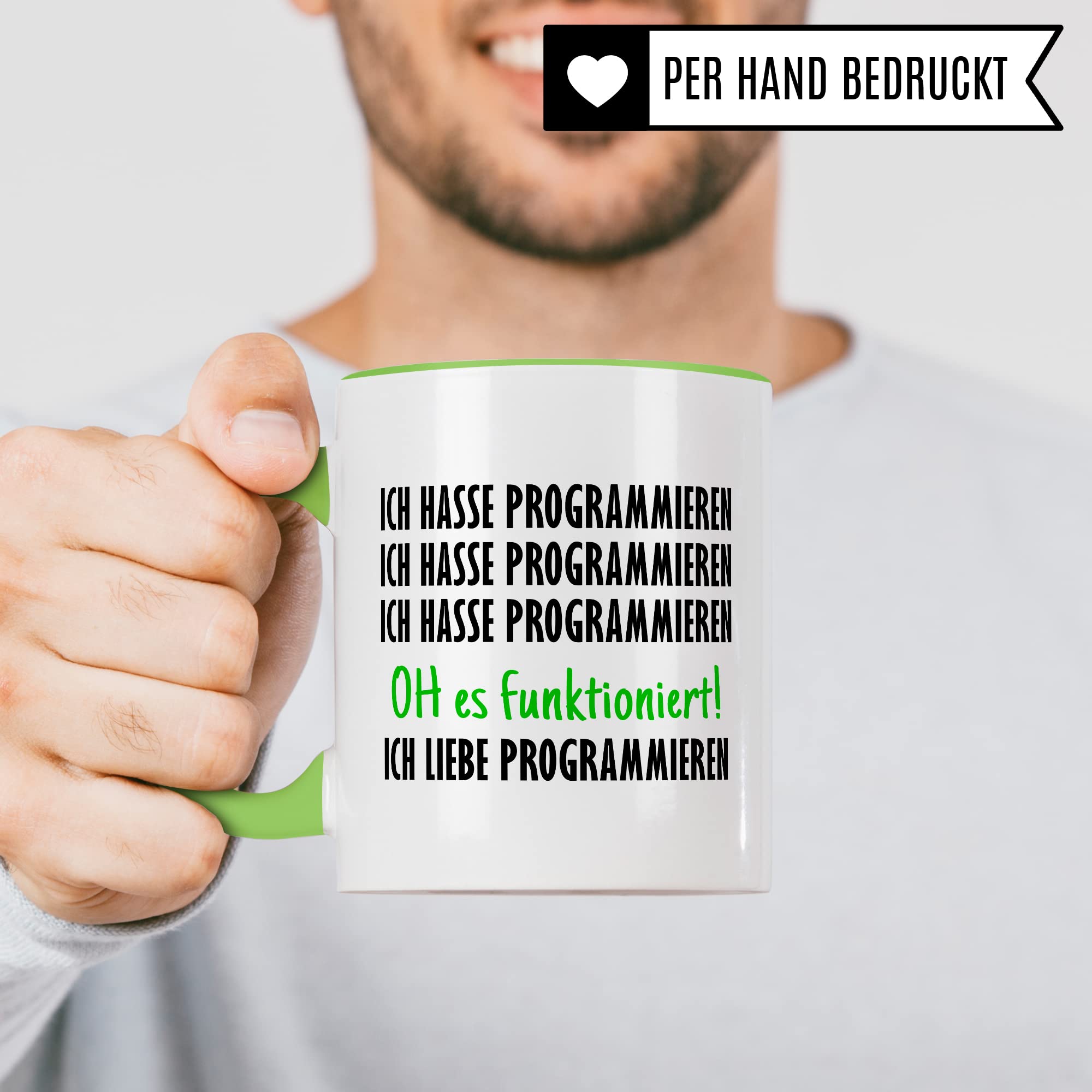 Programmieren Tasse Informatiker Kaffeetasse Informatikstudent Kaffee-Becher lustig Geschenk Sarkasmus Geschenkidee Programmierer