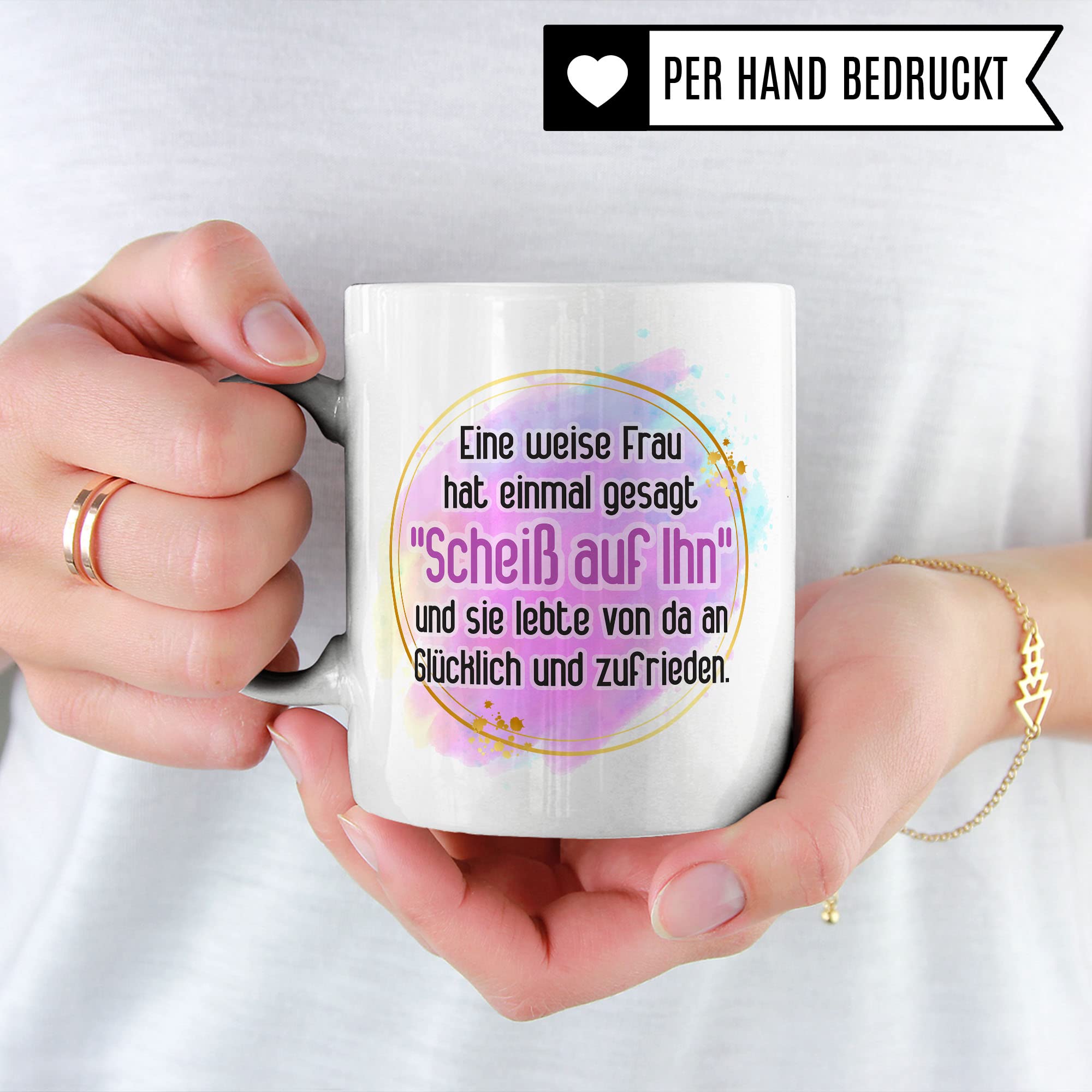 Scheidung Tasse: Scheiß auf Ihn Scheidung Trennung Spruch lustig Motiv Geschenkidee Kaffeetasse Divorce Kaffee-Becher beste Freundin