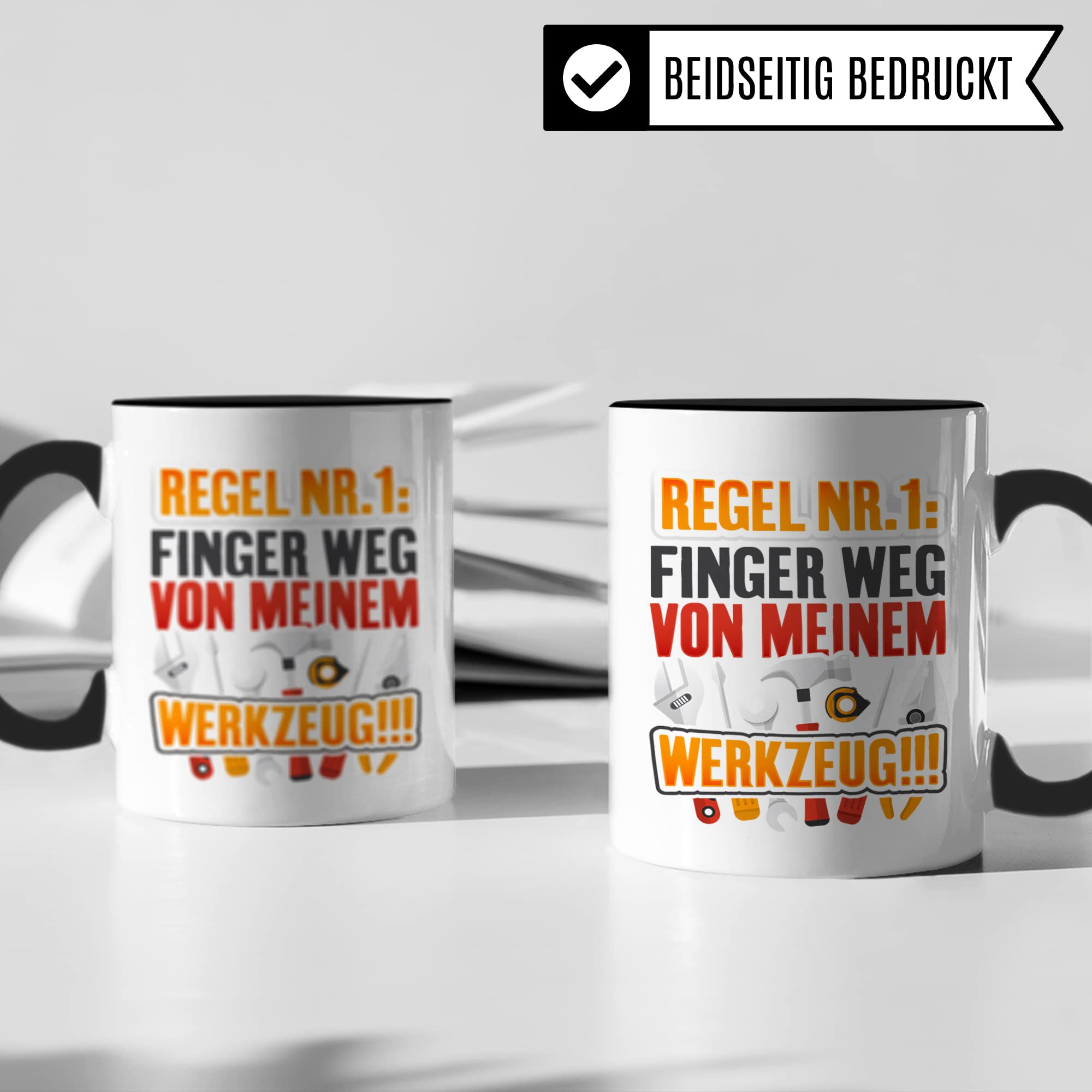 Heimwerker Tasse, Männer Kaffeetasse Geschenkidee, Werkstatt Spruch lustig Bauarbeiter Kaffeebecher Bastler Becher, Humor Witz Geschenk für Handwerker