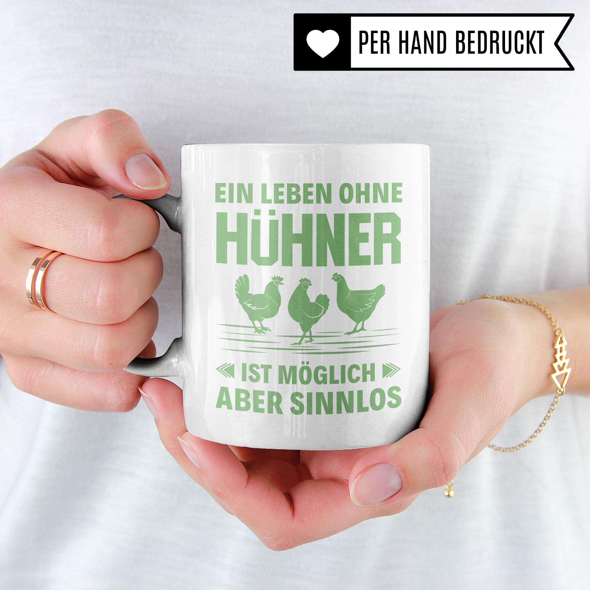 Pagma Druck Hühner Tasse Geschenk, Huhn Geschenkidee, Hühner Spruch Becher, Hühnerstall Hühnerhof Henne, Hahn Glucke Kaffeetasse Kaffeebecher Witz