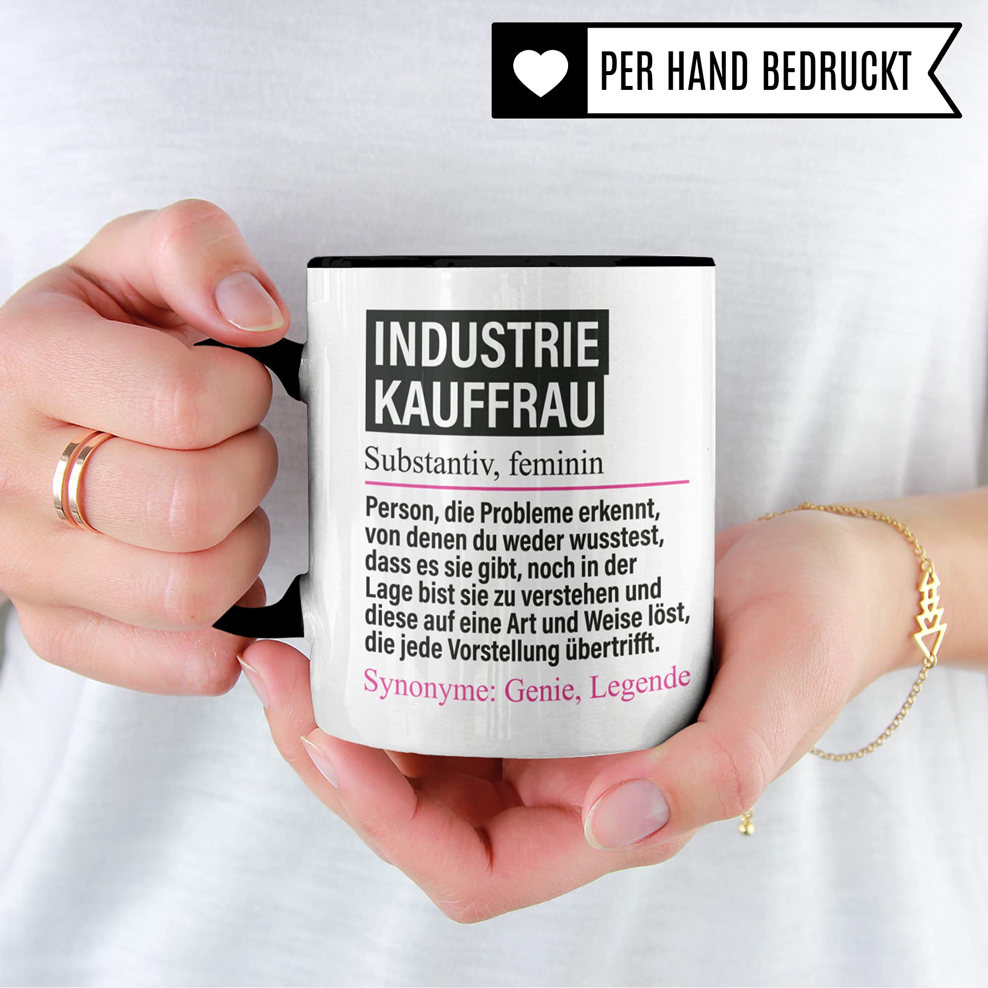 Tasse Industriekauffrau lustig, Industrie Kauffrau Ausbildun Geschenk, Spruch Kaffeebecher Geschenkidee, Kaffeetasse Beruf Industriekauffrauen Teetasse Becher