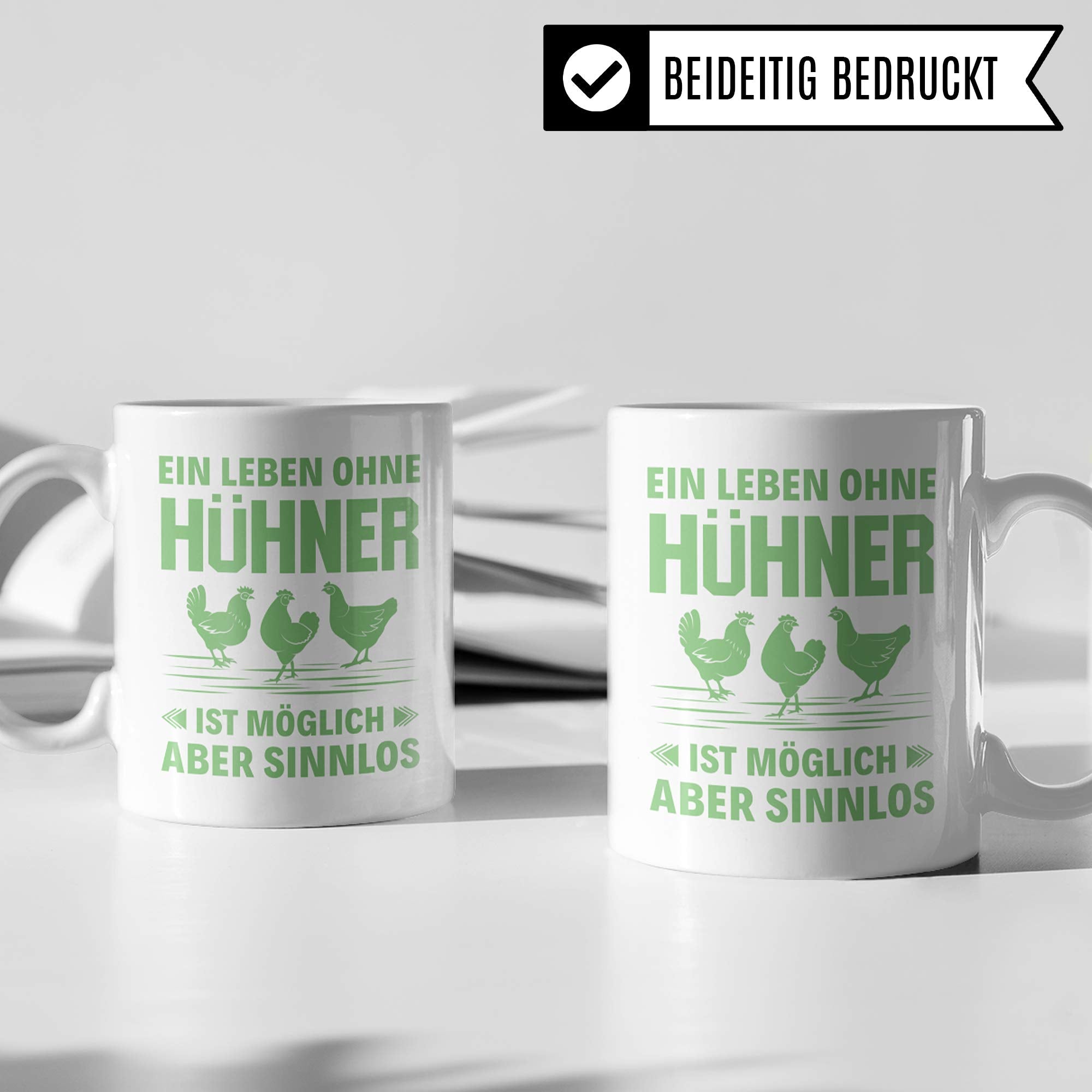 Pagma Druck Hühner Tasse Geschenk, Huhn Geschenkidee, Hühner Spruch Becher, Hühnerstall Hühnerhof Henne, Hahn Glucke Kaffeetasse Kaffeebecher Witz