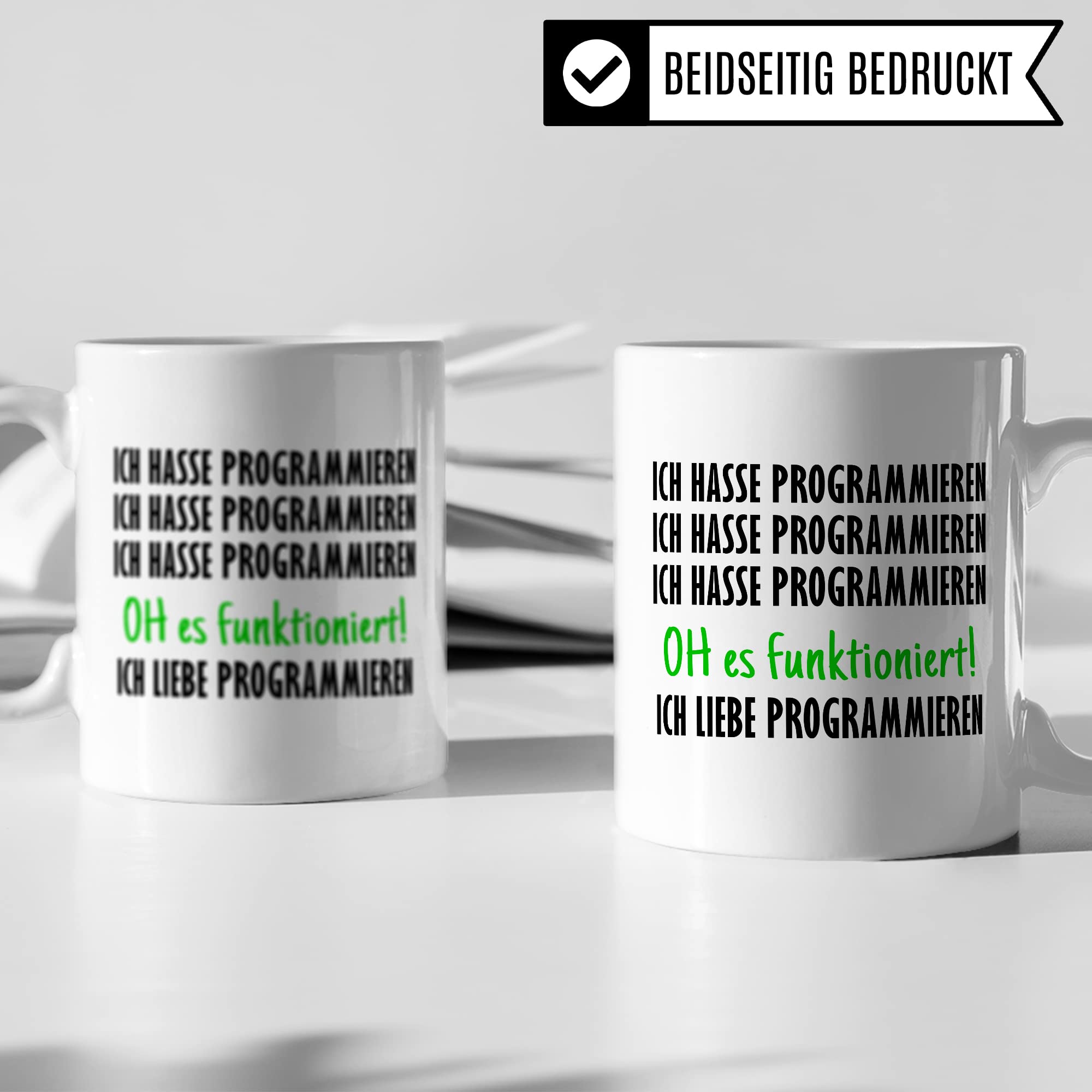 Programmieren Tasse Informatiker Kaffeetasse Informatikstudent Kaffee-Becher lustig Geschenk Sarkasmus Geschenkidee Programmierer