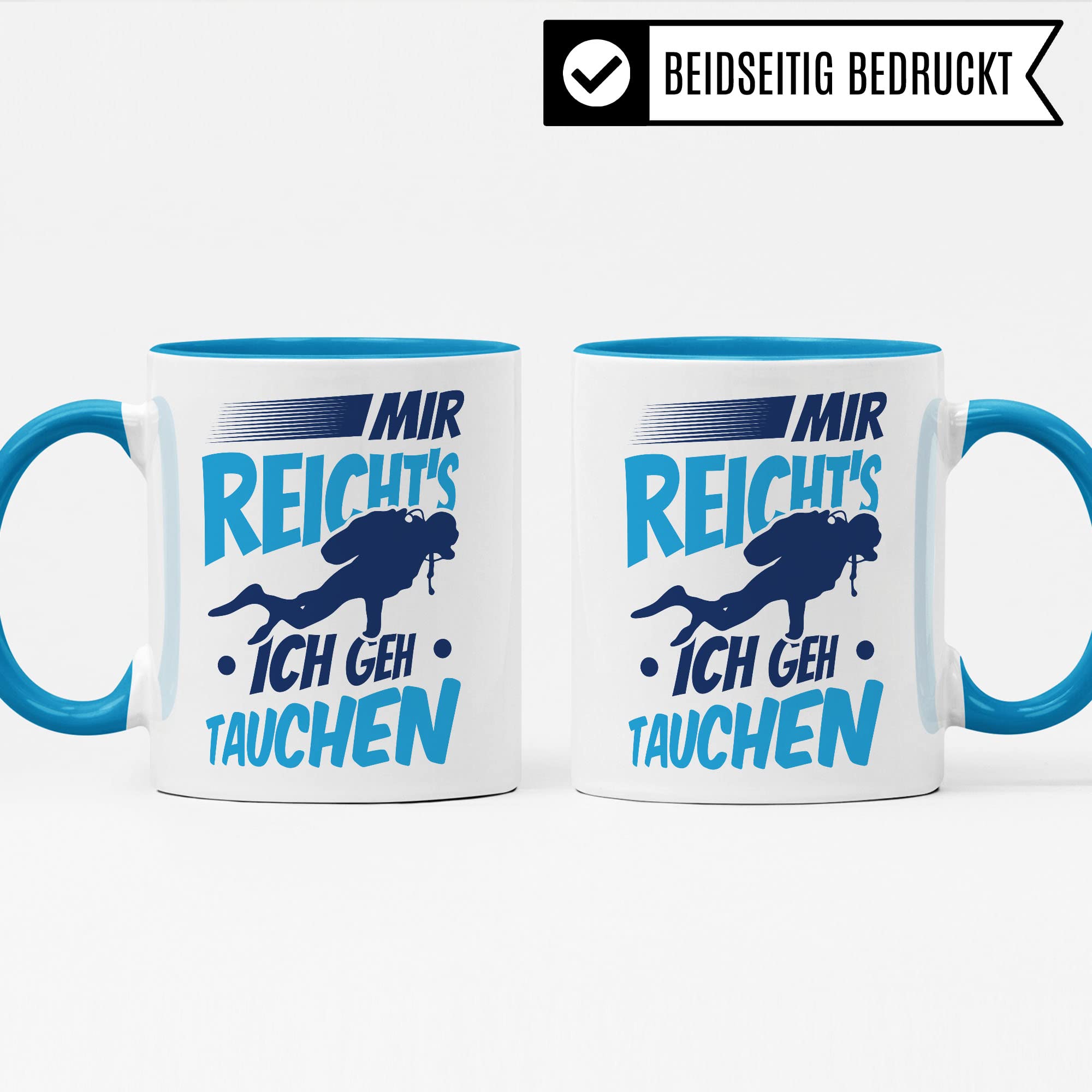 Tauchen Tasse Geschenkidee Diving Kaffeetasse Humor Witz Geschenk für Taucher Taucherin Kaffeebecher Tauchbuddy Becher
