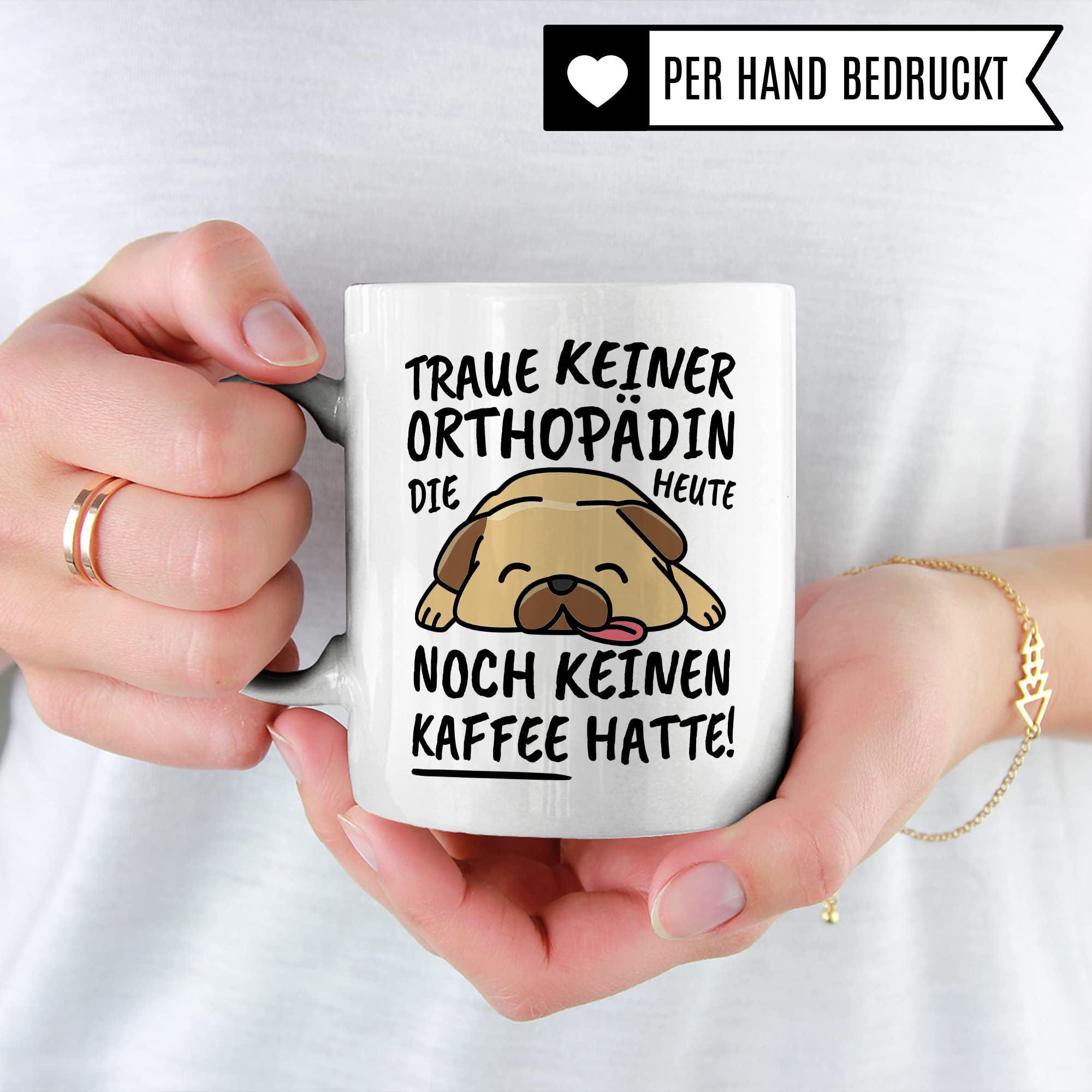 Tasse Orthopädin lustig Orthopädin Geschenk Beruf Spruch Kaffeebecher Orthopädinnen Geschenkidee Fachärztin Orthopädi Medizinerin Ärztin Kaffee-Tasse Teetasse Becher