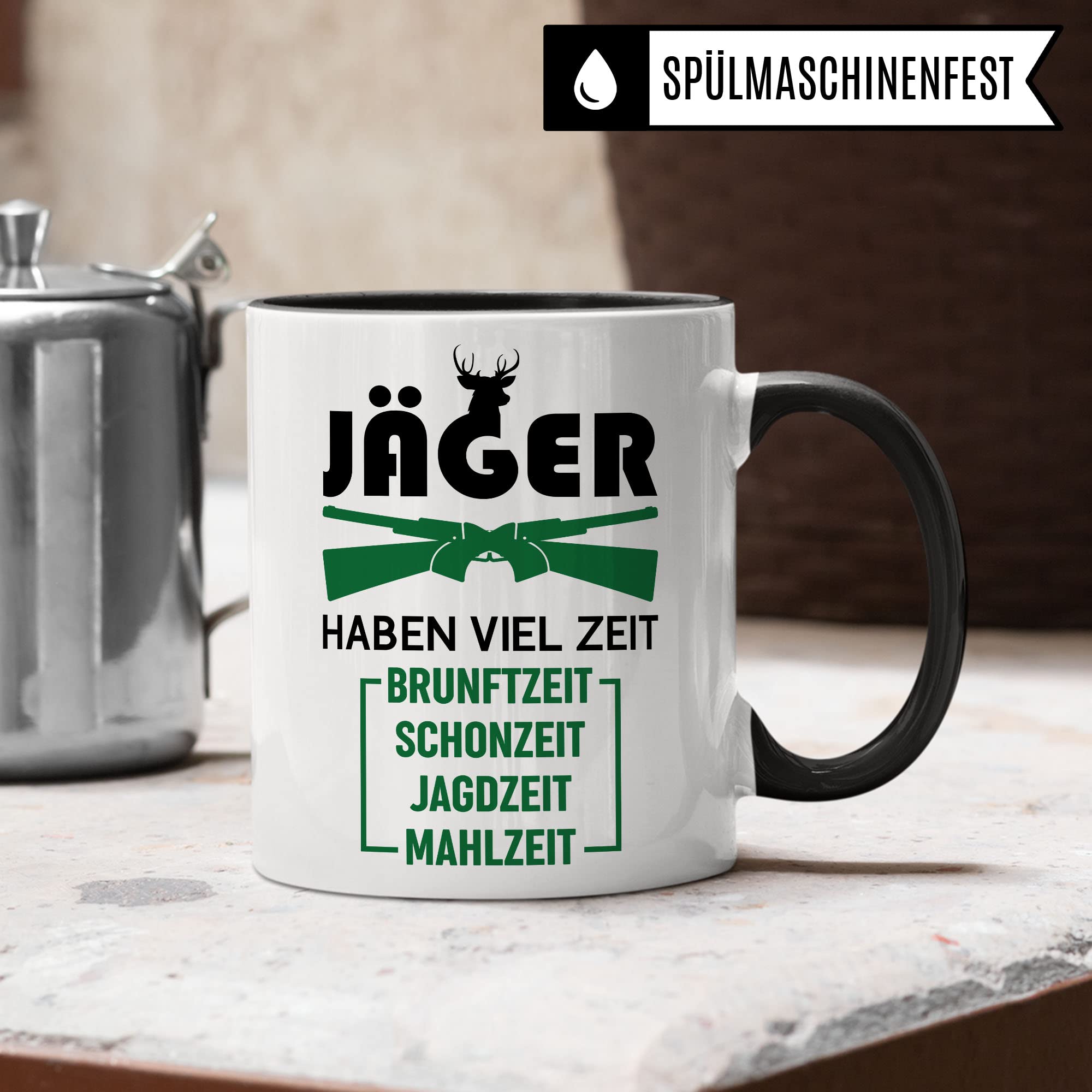 Jäger Tasse Geschenkidee, Jagd Geschenk, Kaffeetasse Humor Witz Geschenk für Jägerei, Kaffeebecher für Männer