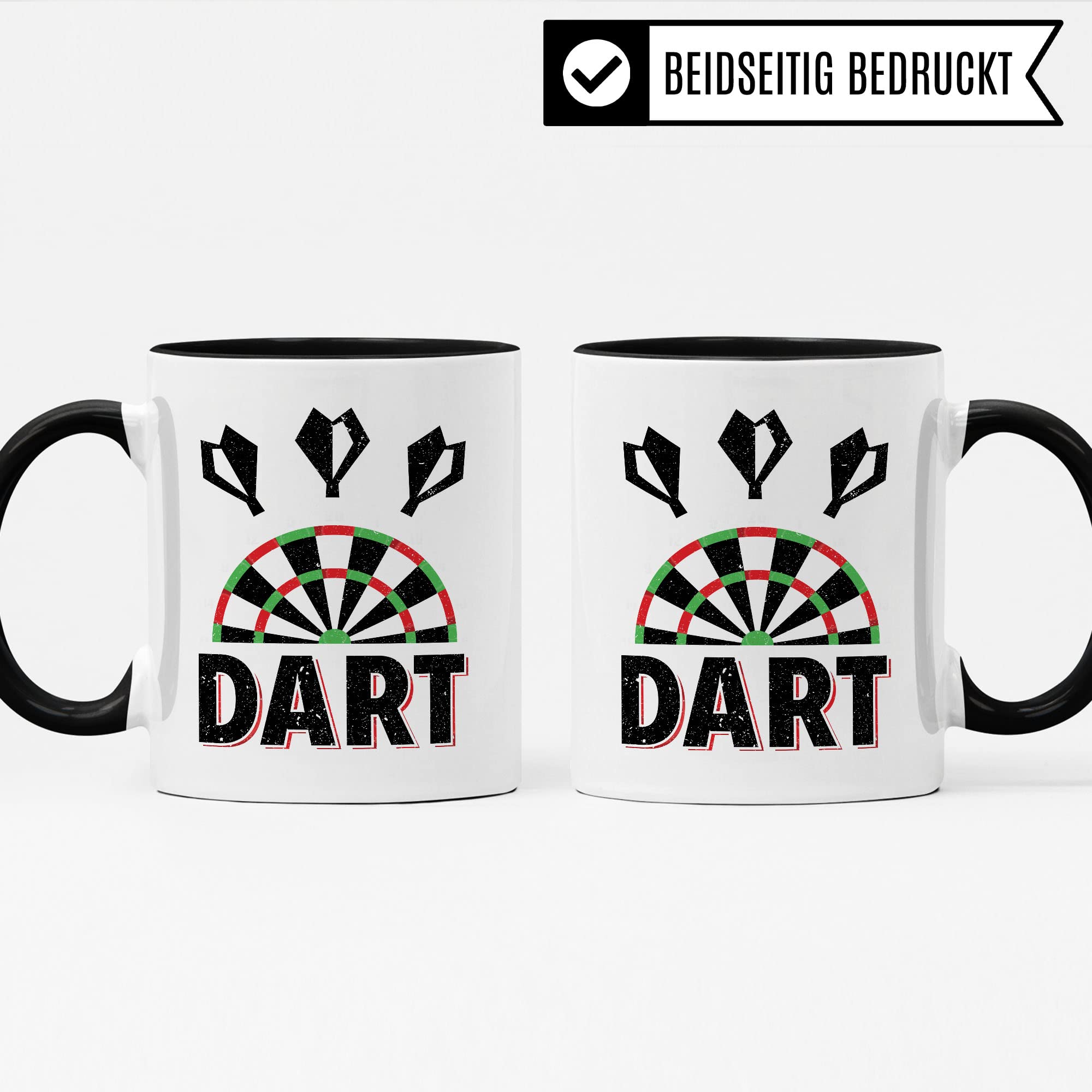 Dart Tasse Geschenkidee Kaffeetasse Humor Witz Geschenk für Dartspieler Kaffeebecher Darts Becher