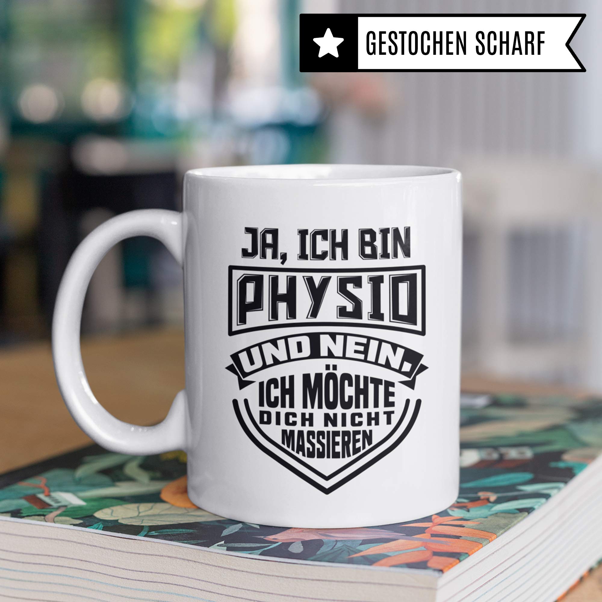 Pagma Druck Physiotherapie Tasse, Physiotherapeuten Geschenke Kaffeetasse Spruch, Physio Physiotherapeutin, Krankengymnastik Physiotherapeuten Geschenkidee Becher