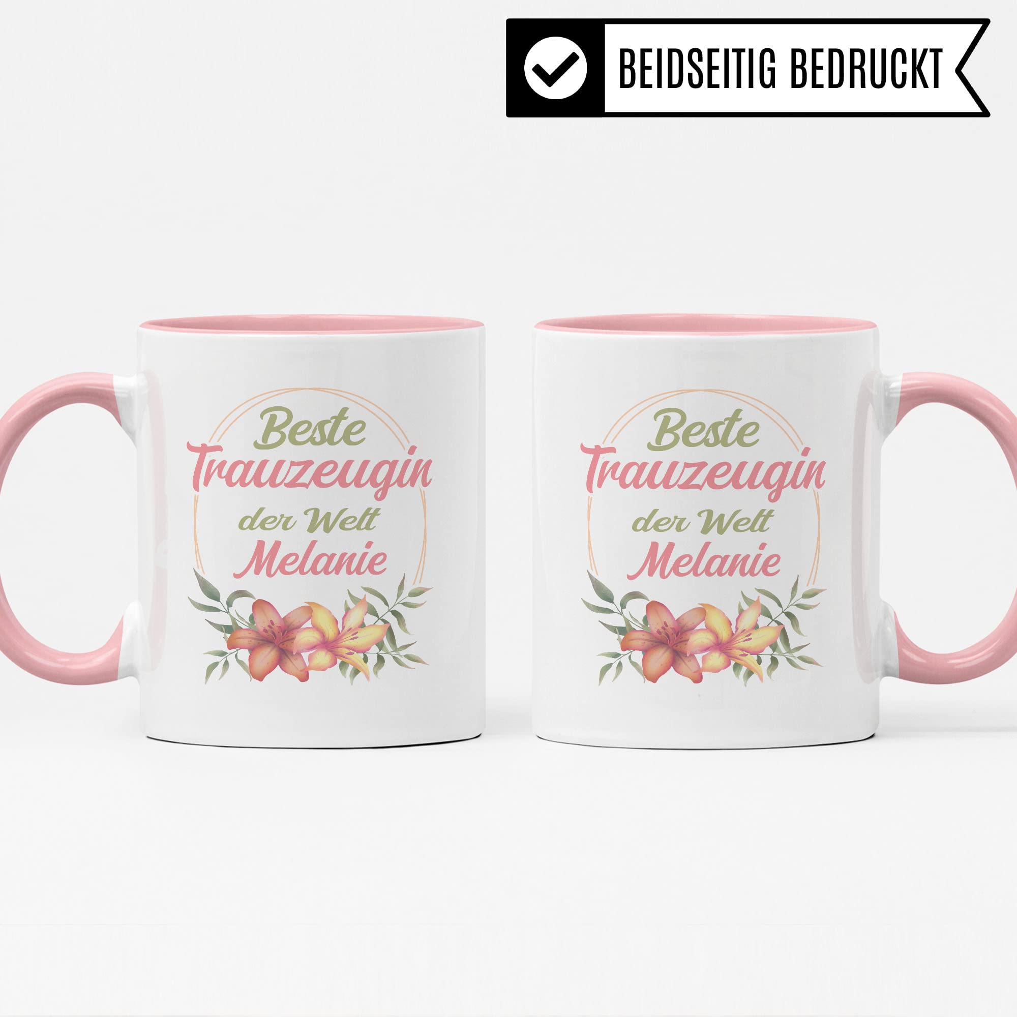 Trauzeugin Tasse personalisiert, Trauzeugin fragen Beste Trauzeugin der Welt Geschenk Trauzeugin personalisierbar Hochzeit Kaffee-Becher