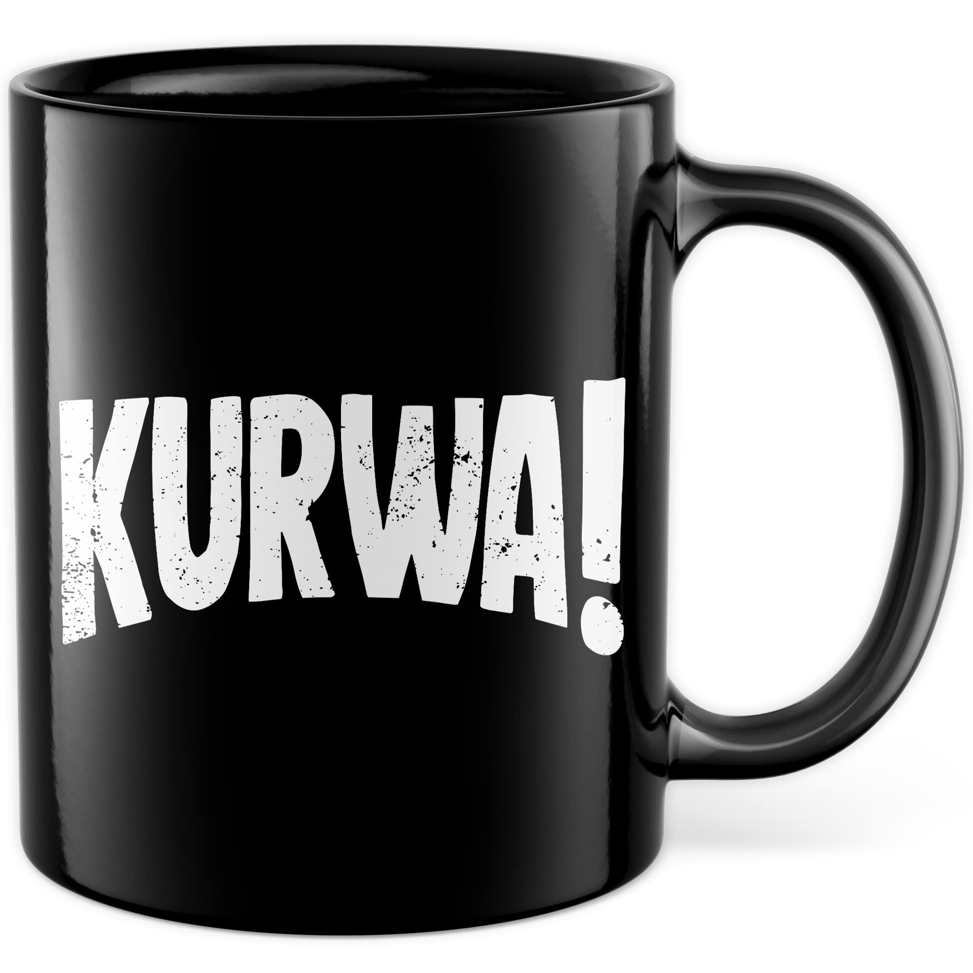 Kurwa Tasse lustige Kaffeetasse mit Spruch polnisch Kaffee-Becher Polen Witz kurwa mac Geschenkidee Pole Polin Geschenk Ostblock Polnisch Sarkasmus Schimpfwort Beleidigung Sprache