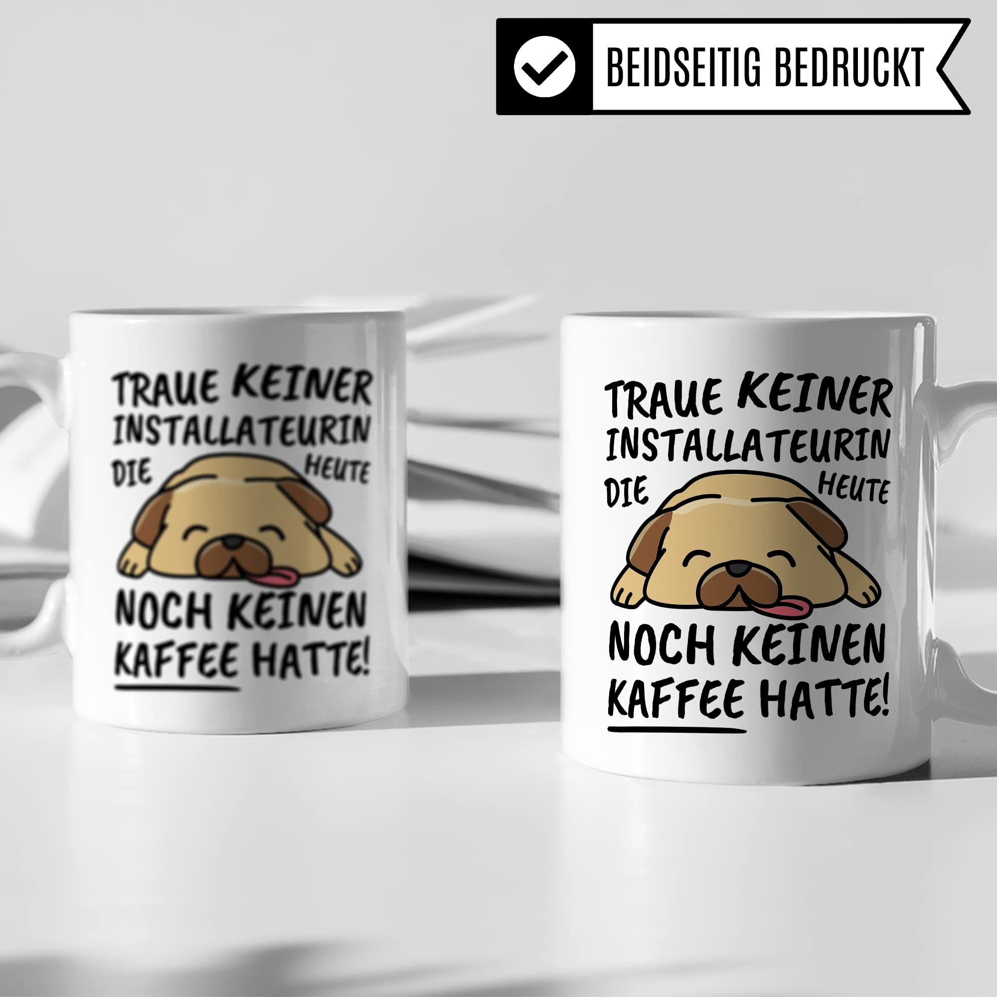 Tasse Installateurin lustig, Installateurin Geschenk Beruf, Spruch Kaffeebecher Installateurinnen Geschenkidee, Klempnerin Spenglerin Blechnerin Monteurin Kaffee-Tasse Teetasse Becher