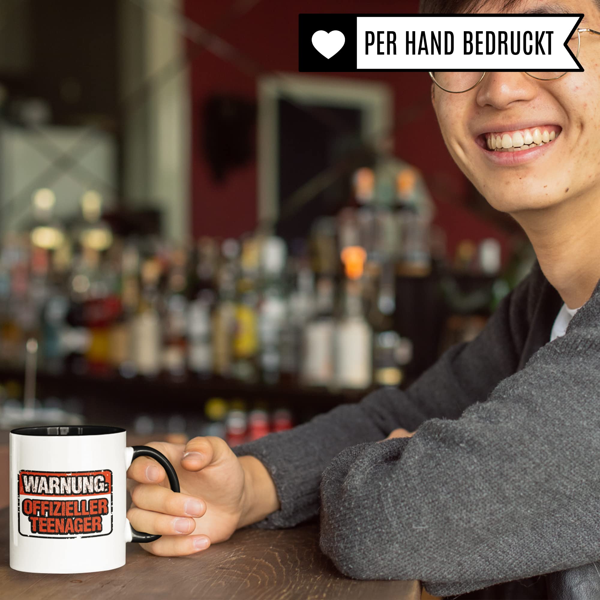 Teenager Tasse Geschenkidee, Kaffebecher mit Spruch lustig, Teen Geschenk, 13. Geburtstag Kaffeetasse Humor Witz Geschenk für Teenager, Kakoabecher für Jugendliche