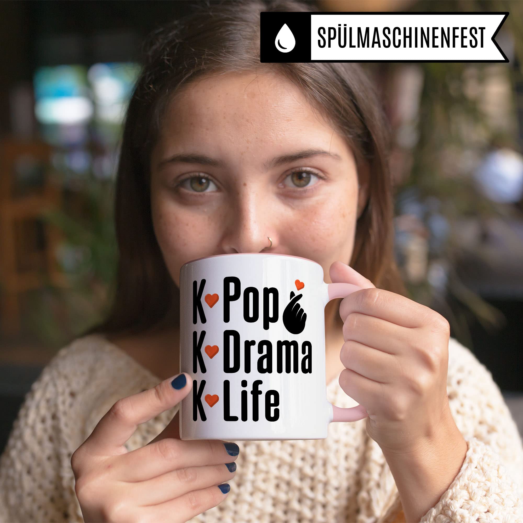 K-Pop Tasse Geschenkidee Kaffeetasse Humor Witz Geschenk für Kpop Fan Kaffeebecher Korean Pop Becher