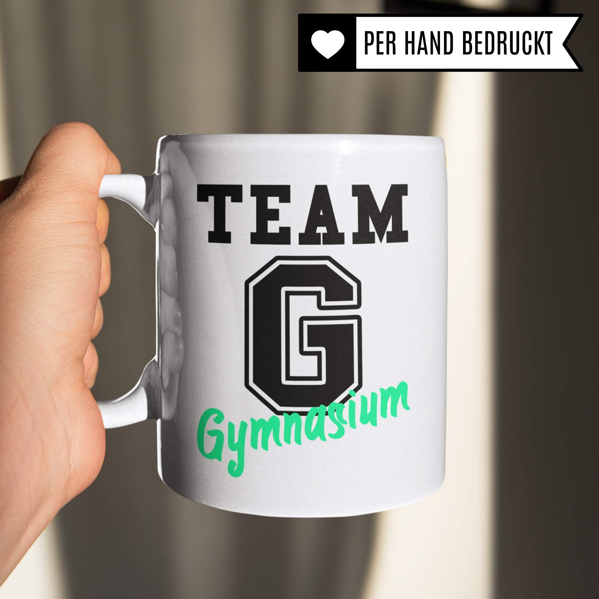 Pagma Druck Tasse Gymnasium 5. Klasse, Übertritt Grundschule Gymnasium Geschenk, Becher Geschenkidee Übergang Gymnasiast, Kakaobecher Schule Schüler