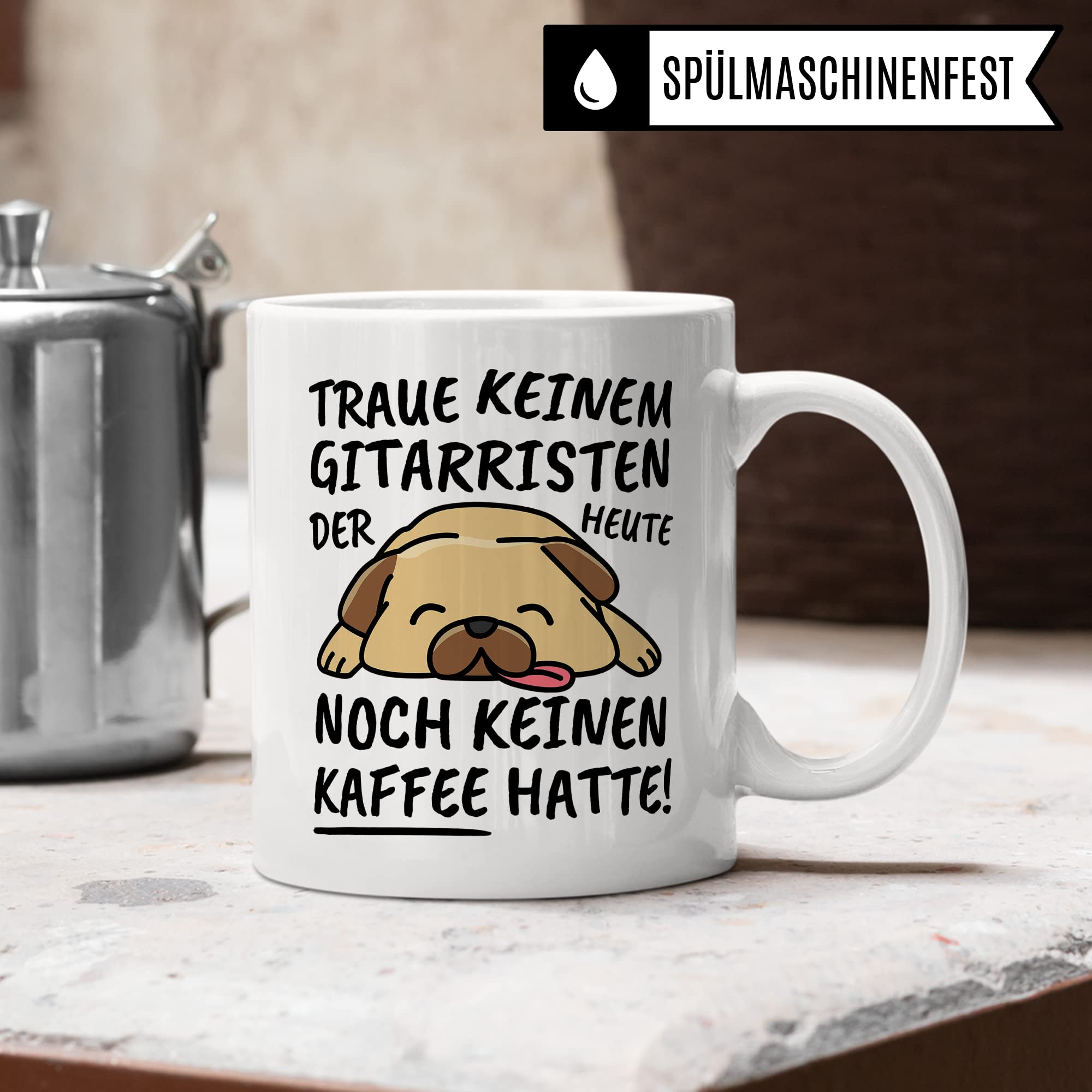 Tasse Gitarrist lustig Gitarrist Geschenk Beruf Spruch Kaffeebecher Gitarristen Geschenkidee Gitarre Musik Instrument Gitarrenspieler Gitarrero Kaffee-Tasse Teetasse Becher