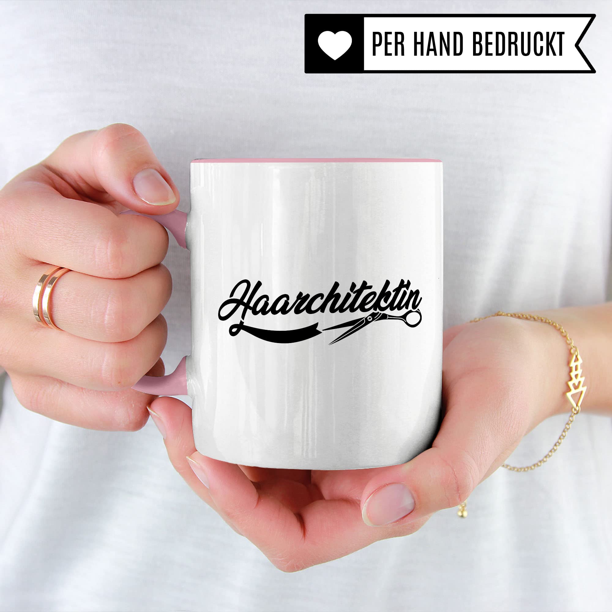 Friseurin Tasse Geschenkidee Haarstylistin Kaffeetasse Humor Witz Geschenk für Frisörin Kaffeebecher Frisöse Becher