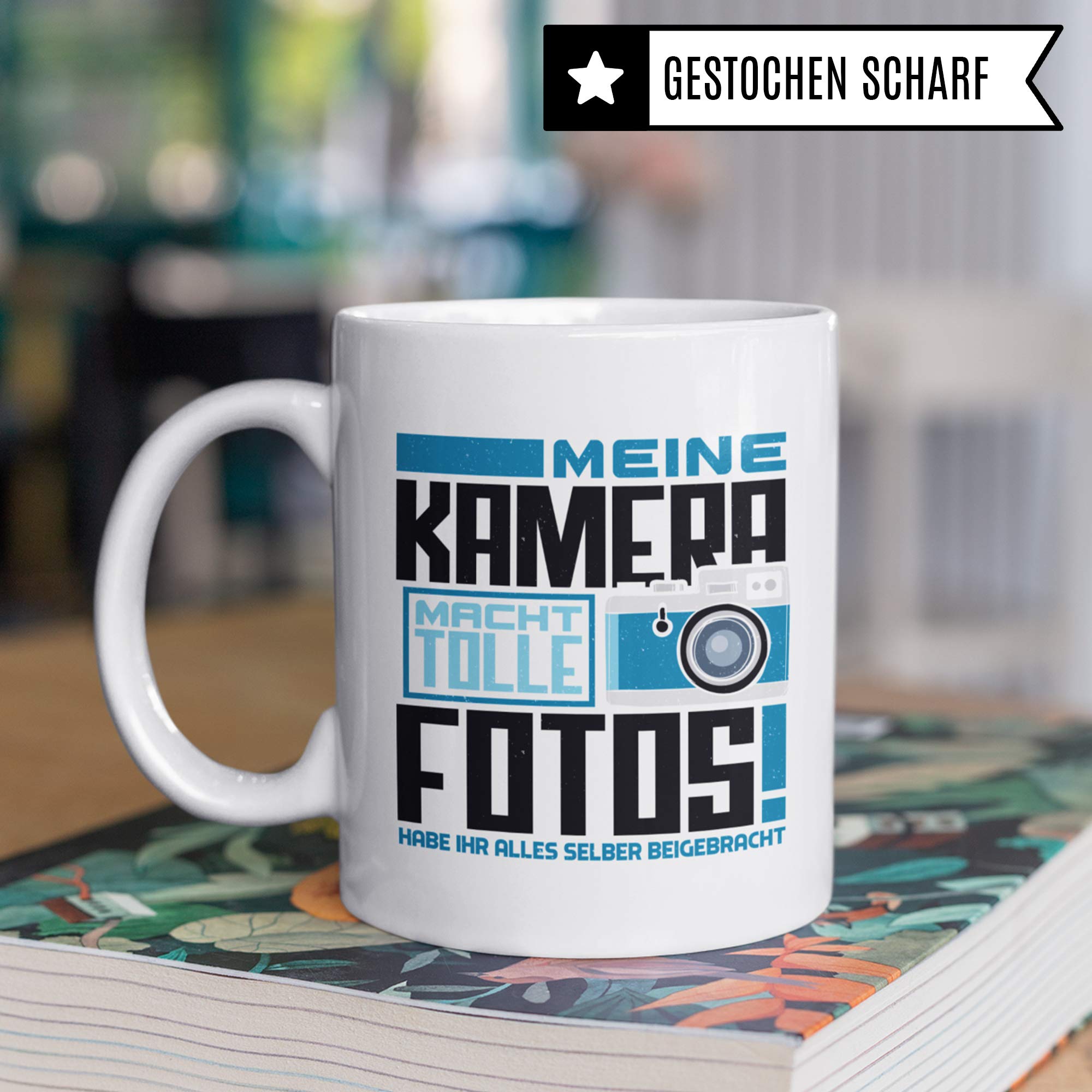 Pagma Druck Fotograf Tasse, Geschenk für Fotografen Becher, Foto Kaffeebecher Photograf, Kaffeetasse Fotografieren Spruch Objektiv Photography Kameramann