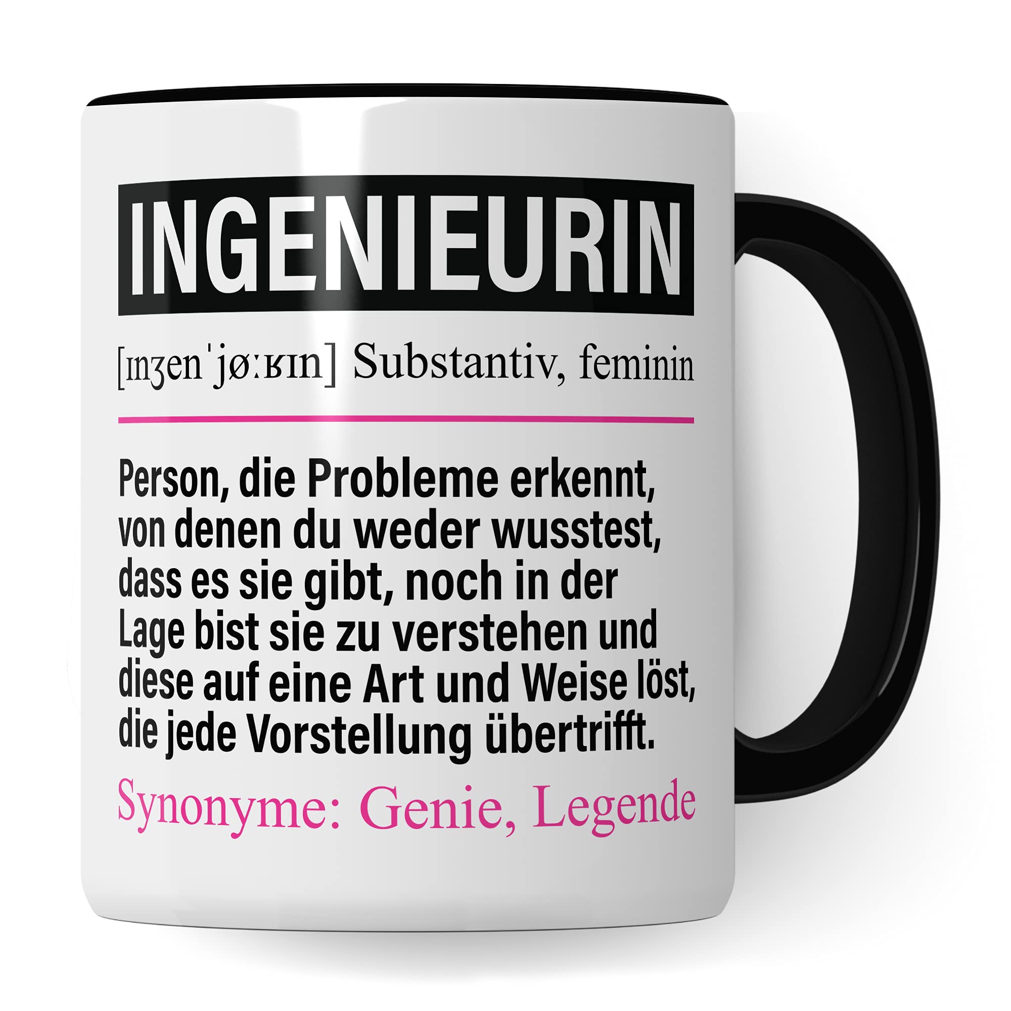 Ingenieurin Tasse lustig, Geschenk für Ingenieurinnen, Spruch Ingenieurwesen Geschenkidee, Kaffeetasse Bauingenieurin Kaffeebecher Teetasse Becher