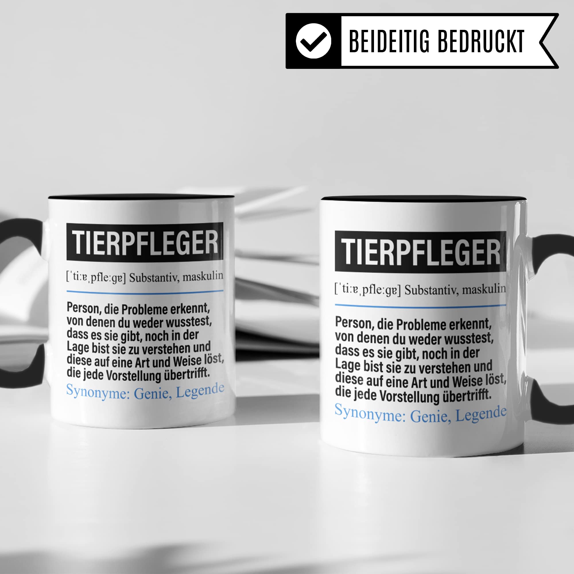 Tasse Tierpfleger lustig, Tierpfleger Geschenk Beruf, Spruch Kaffeebecher Tier Pfleger Geschenkidee, Beruf Tierpflege Kaffee-Tasse Teetasse Becher