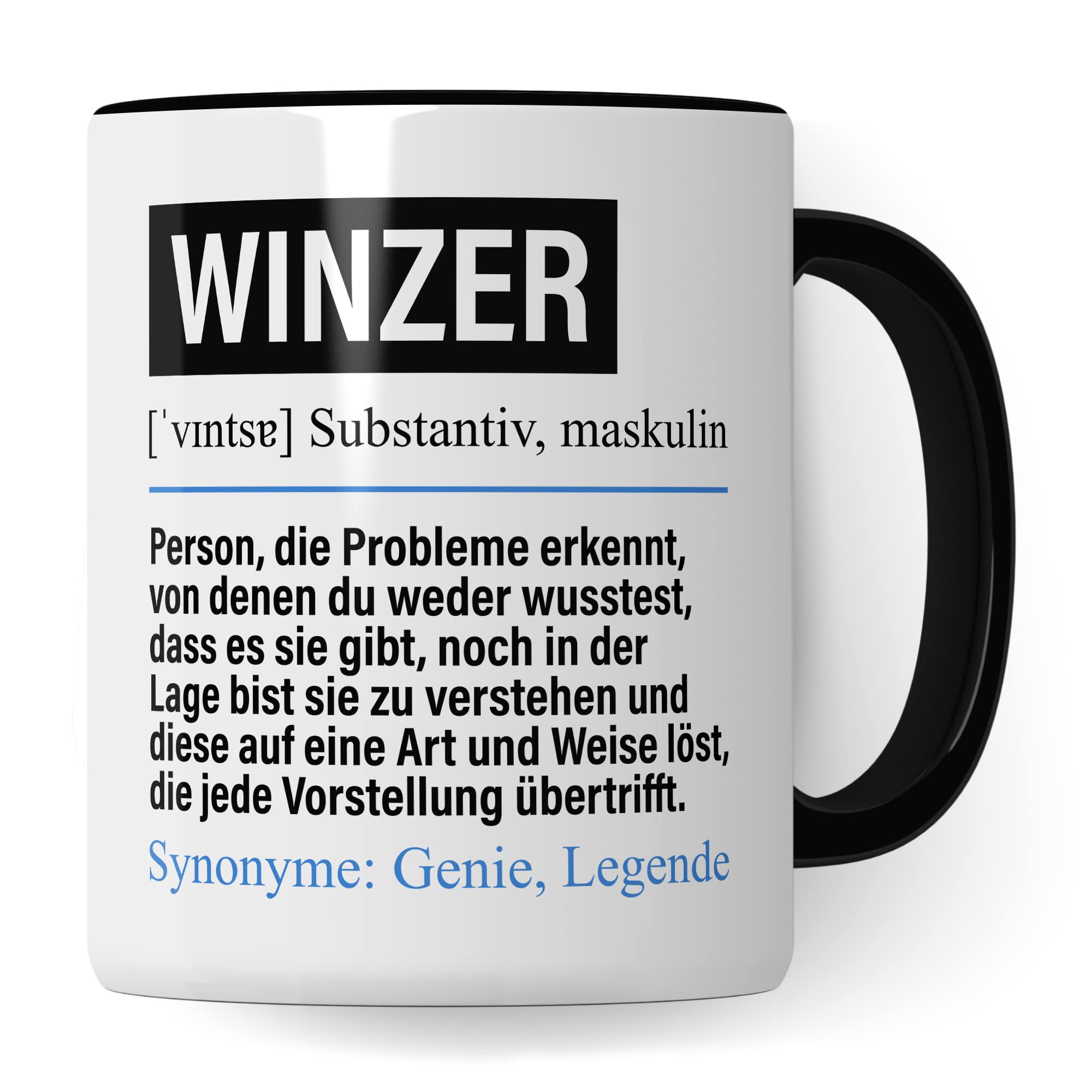 Tasse Winzer lustig, Winzer Geschenk Beruf, Spruch Kaffeebecher Winzer Geschenkidee, Beruf Winzerei Wein Kaffee-Tasse Teetasse Becher