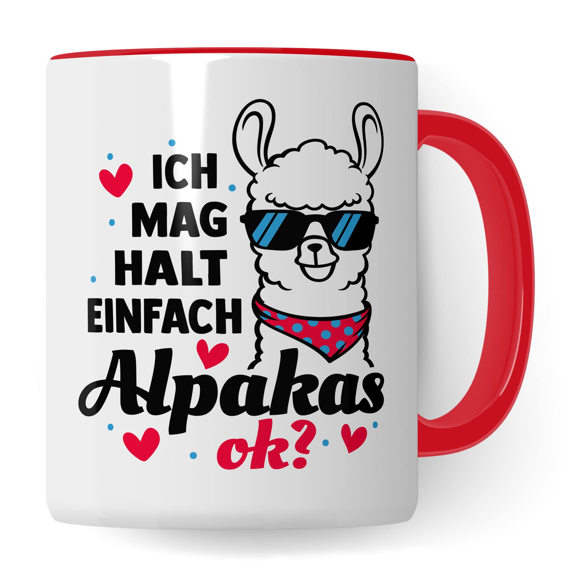 Tasse Alpaka-Motiv, Ich mag halt einfach Alpakas, ok? Geschenk Alpakaliebhaber, süße Alpaka-Tasse Motiv, Geschenk Kollegen lustige Büro-Tasse Kaffeetasse