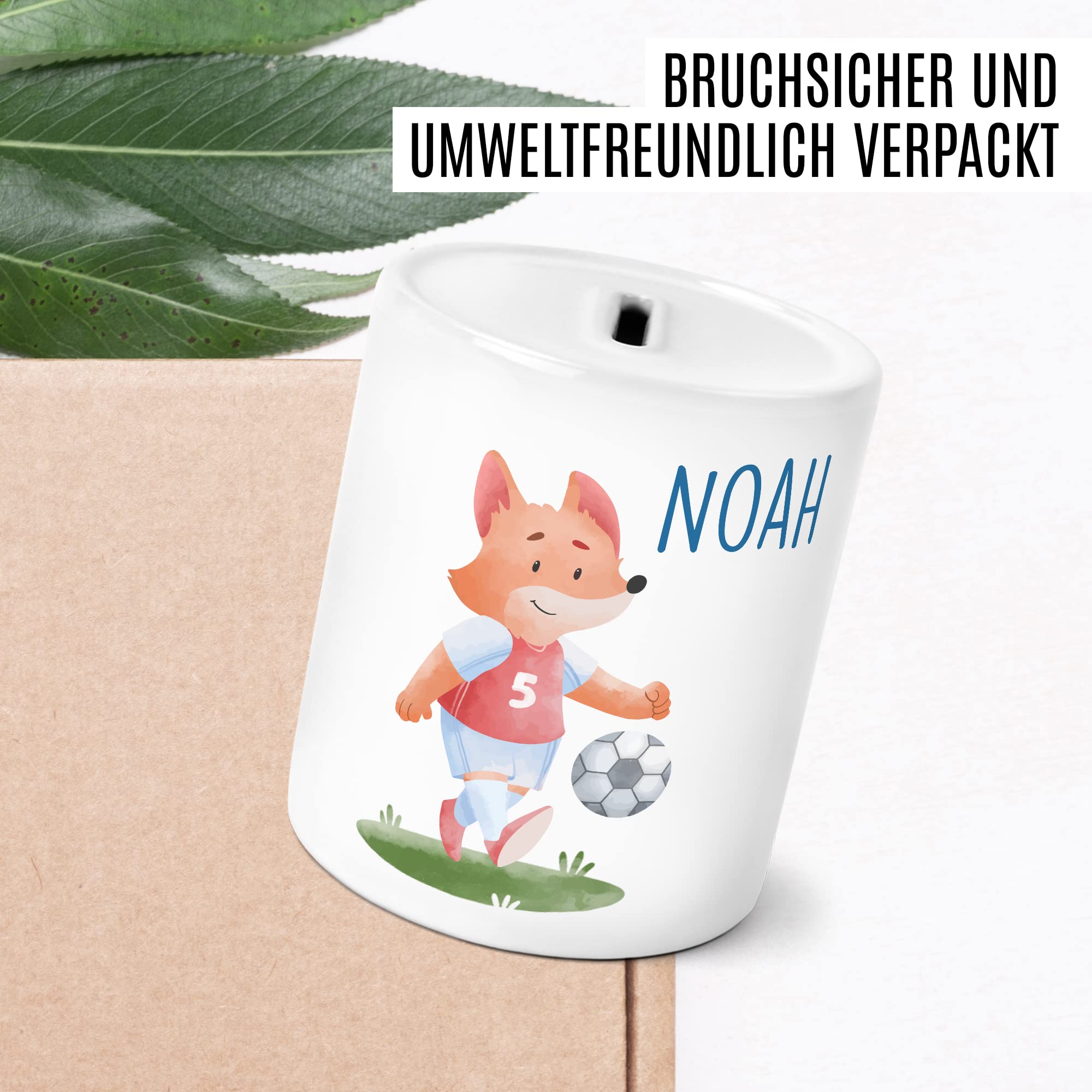 Spardose Junge mit Name personalisiert Buchstaben Jungen Einschulung Geburtstag Einschulung Geburt Taufe Geburtstag Taschengeld Sparschwein Geld-Geschenk Kinderspardose