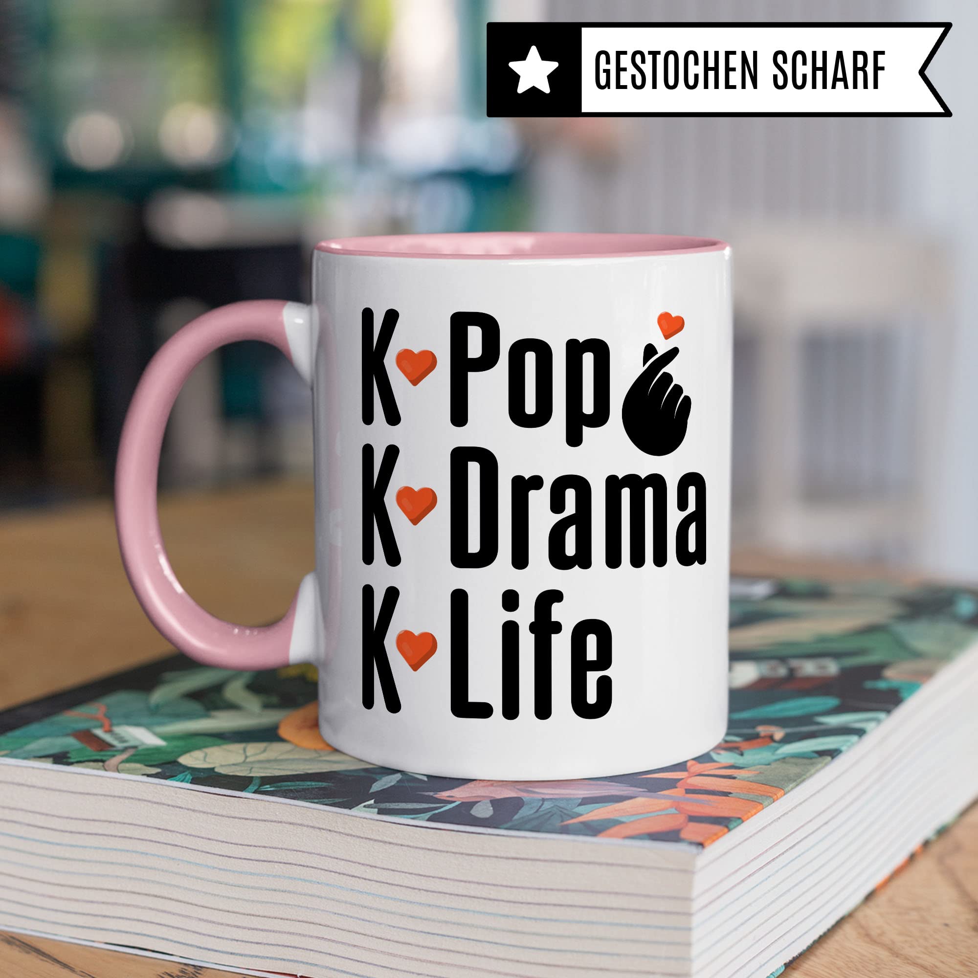 K-Pop Tasse Geschenkidee Kaffeetasse Humor Witz Geschenk für Kpop Fan Kaffeebecher Korean Pop Becher