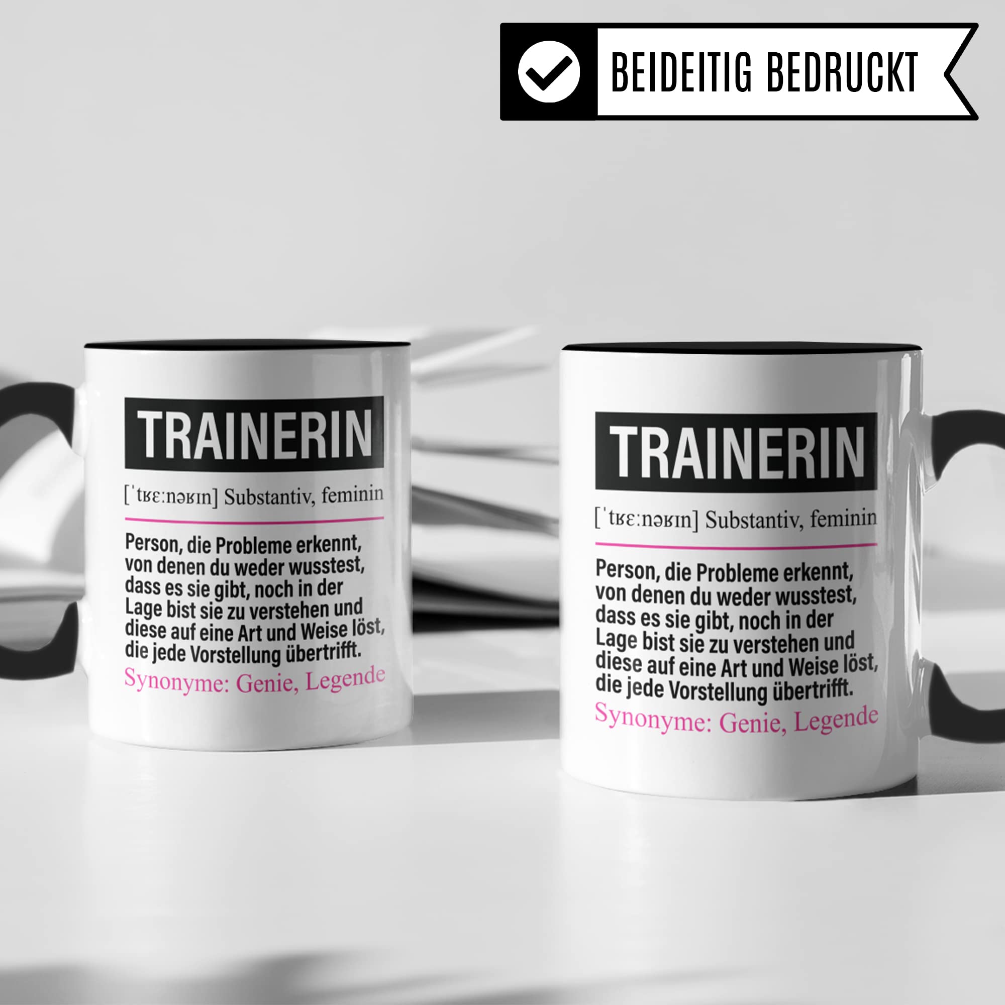 Tasse Trainerin lustig, Trainerin Geschenk Beruf, Spruch Kaffeebecher Sporttrainerin Geschenkidee, Beruf Fussballtrainerin Handballtrainerin Volleyballtrainerin Kaffee-Tasse Teetasse Becher