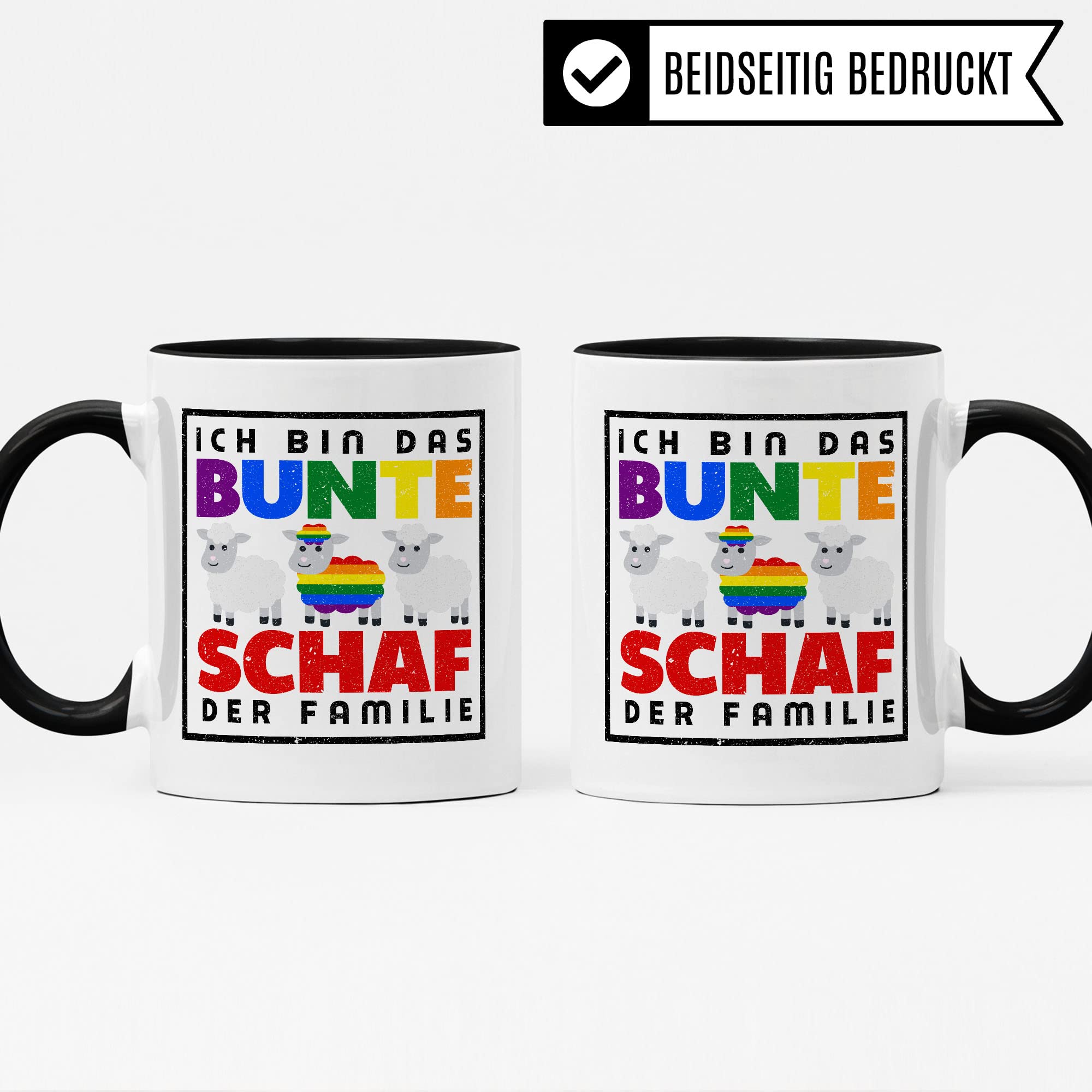 LGBTQ+ Tasse Geschenkidee Kaffeetasse Geschenk für Schwul Lesibisch Bisexuel Trans Kaffeebecher Lgbt Becher